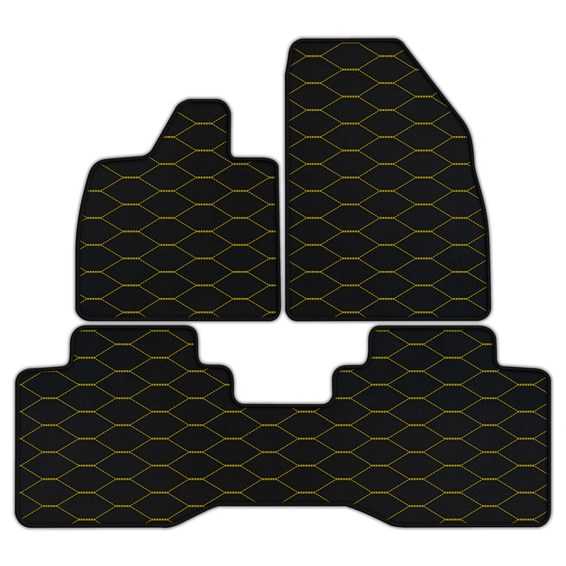 Customizable Leather Floor Mats with Viper Hex Pattern for Lotus Eletre (2022-2025)