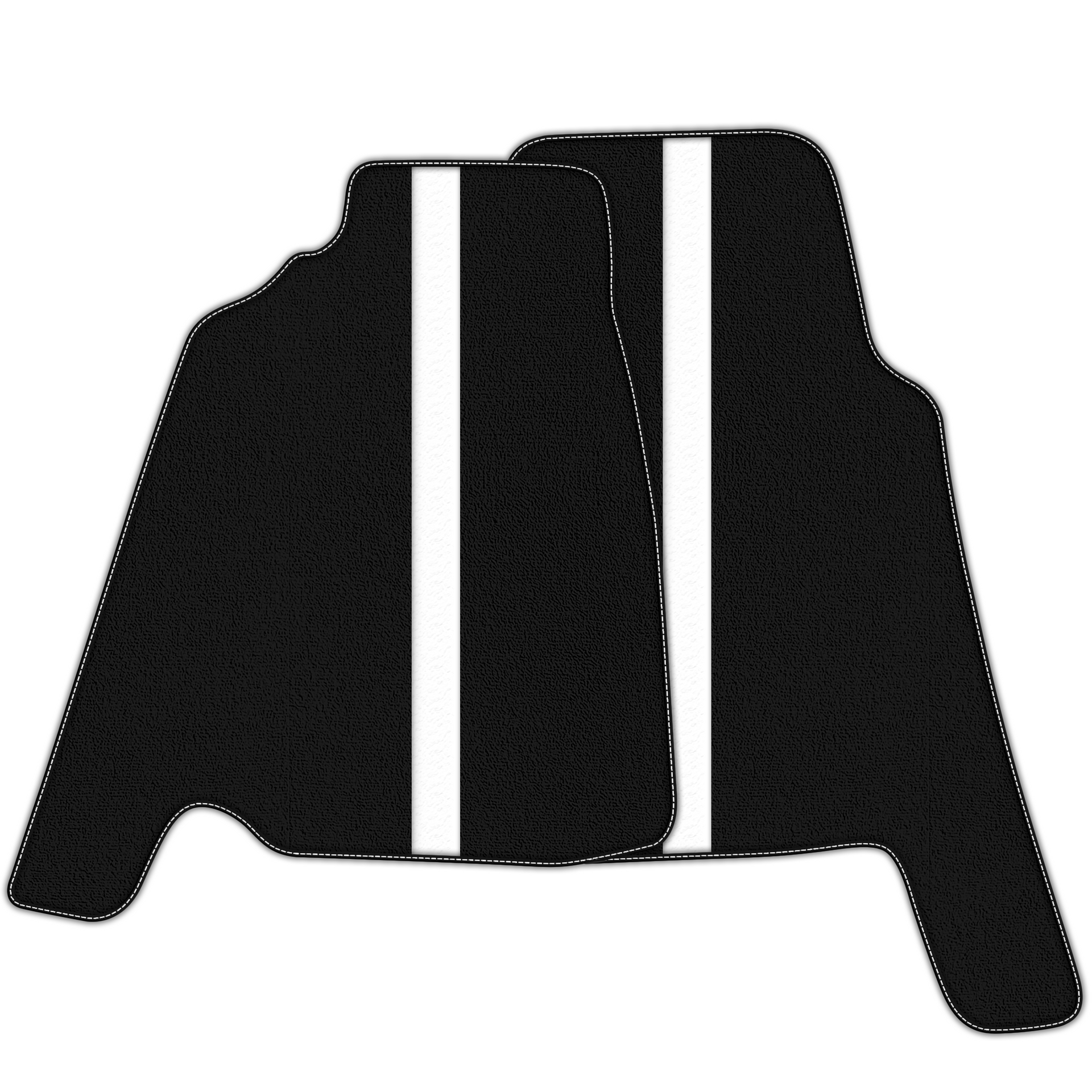 Black Floor Mats for Ferrari 348 TS (1989-1995) | Custom Fit