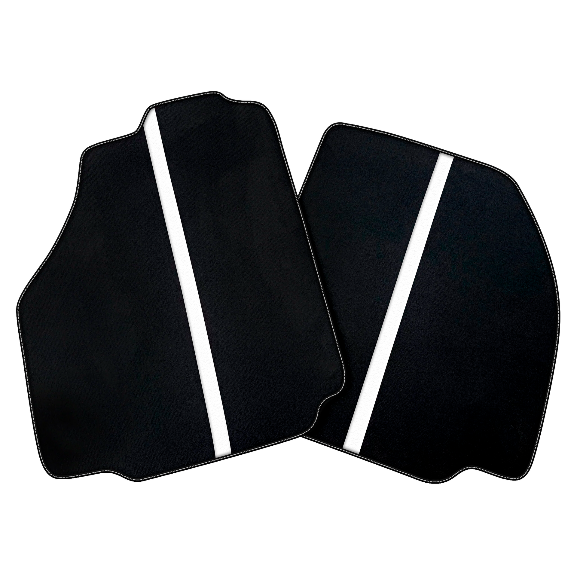 Black Car Floor Mats with Leather Line for Ferrari 458 Spider (2012-2015) | Various Colors