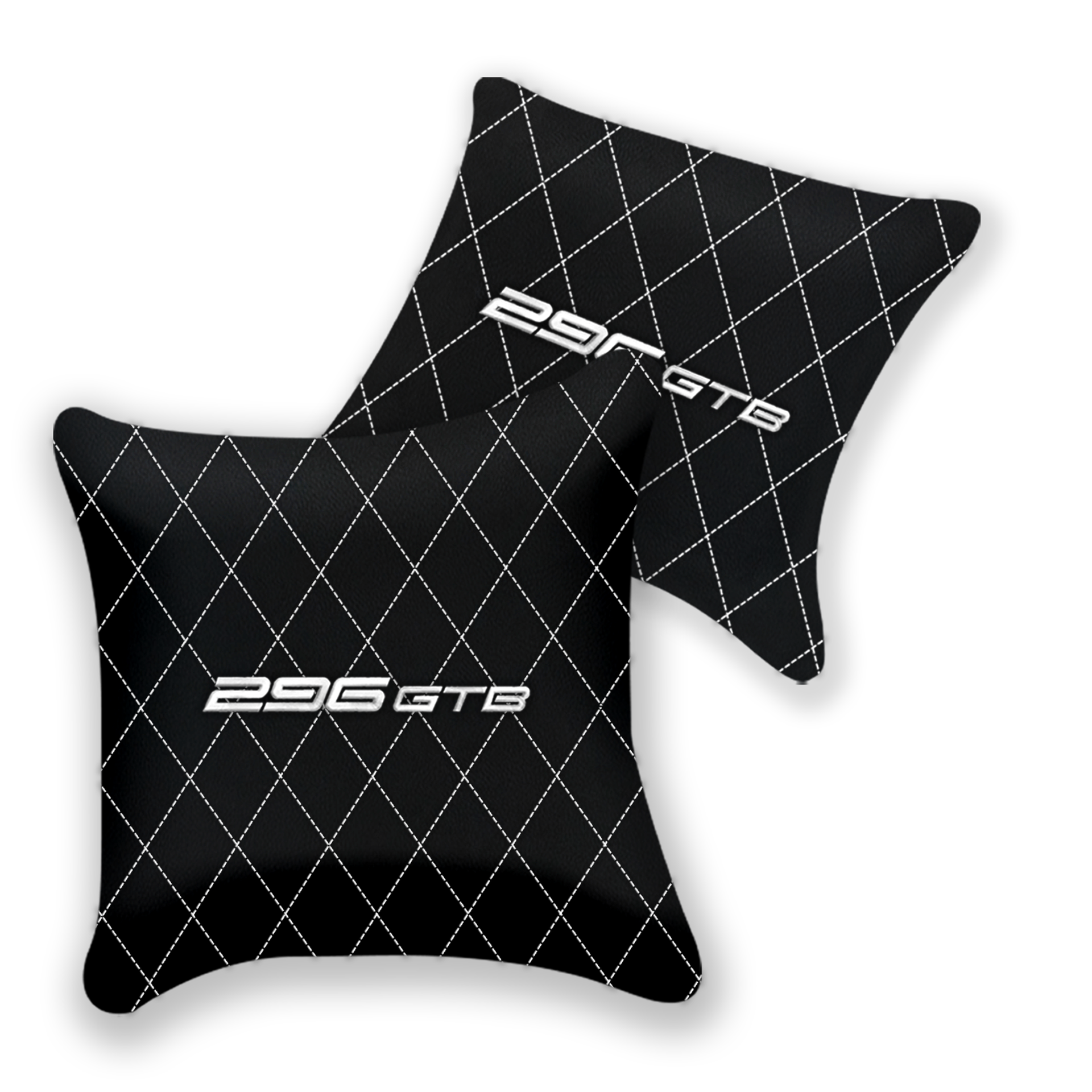 Custom Black Leather Pillows for Ferrari GTC4 Lusso - Set of 2