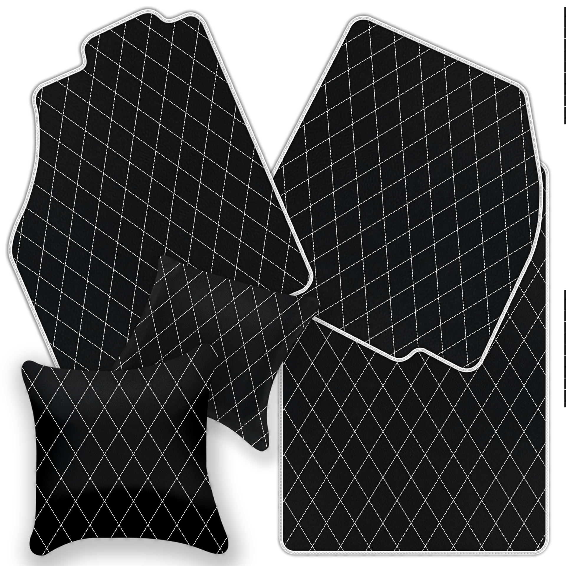 Premium Black Leather Floor Mats for Ferrari SF90 Stradale (2019-2024)