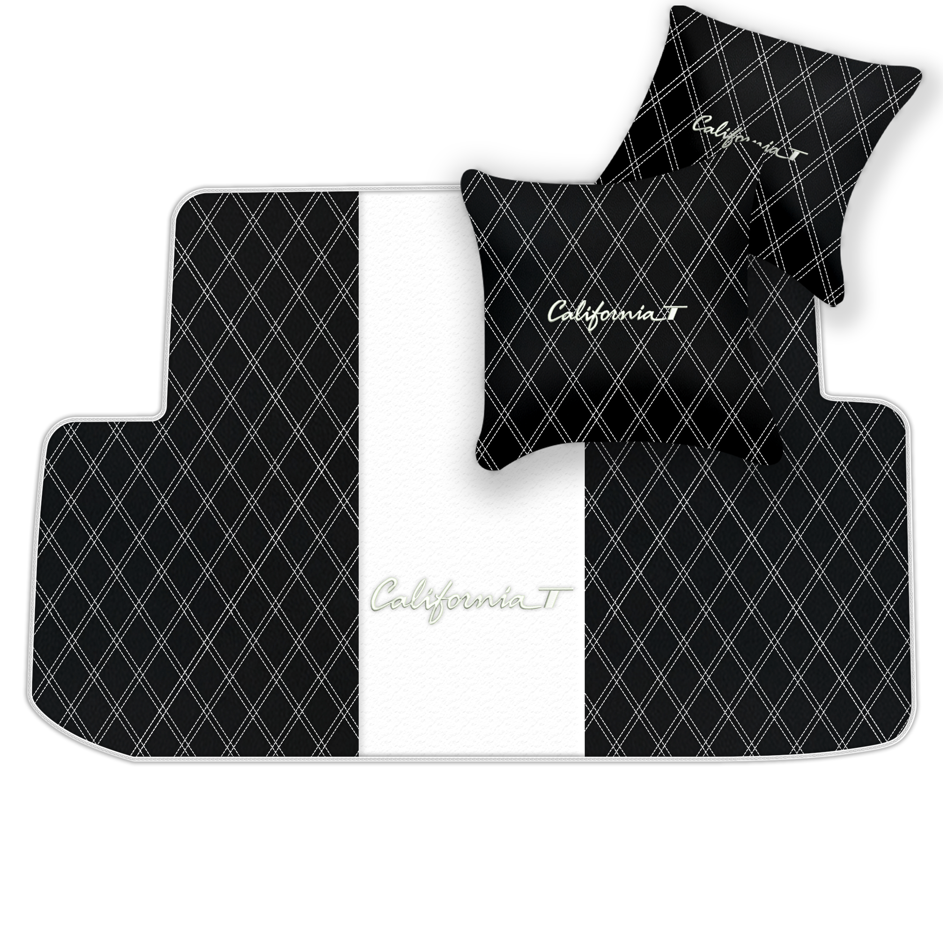 Schwarze Fußmatten für Ferrari California T 2015–2018 - AutoWin