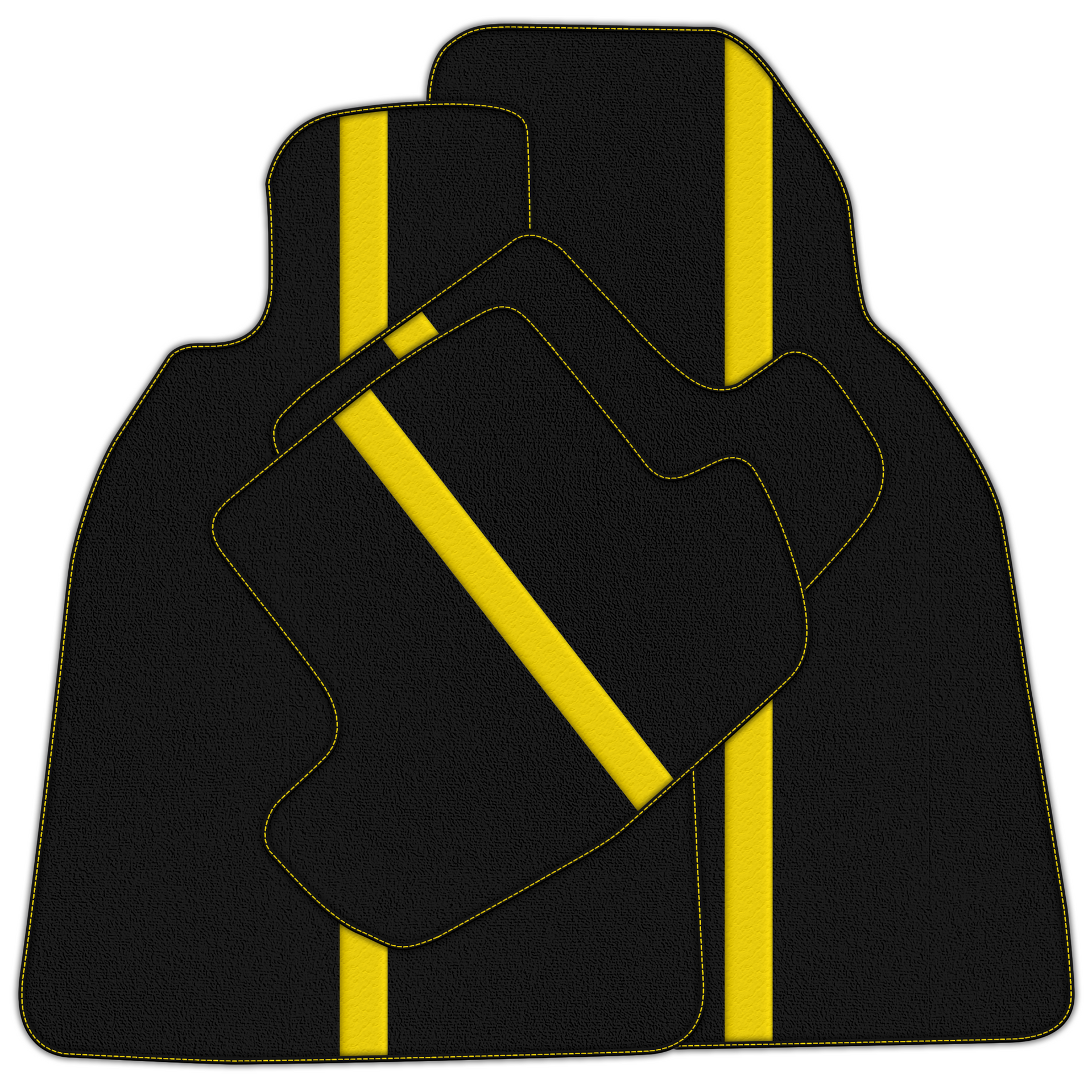 Black Leather-Line Floor Mats for Porsche 911 991 (2012-2019)