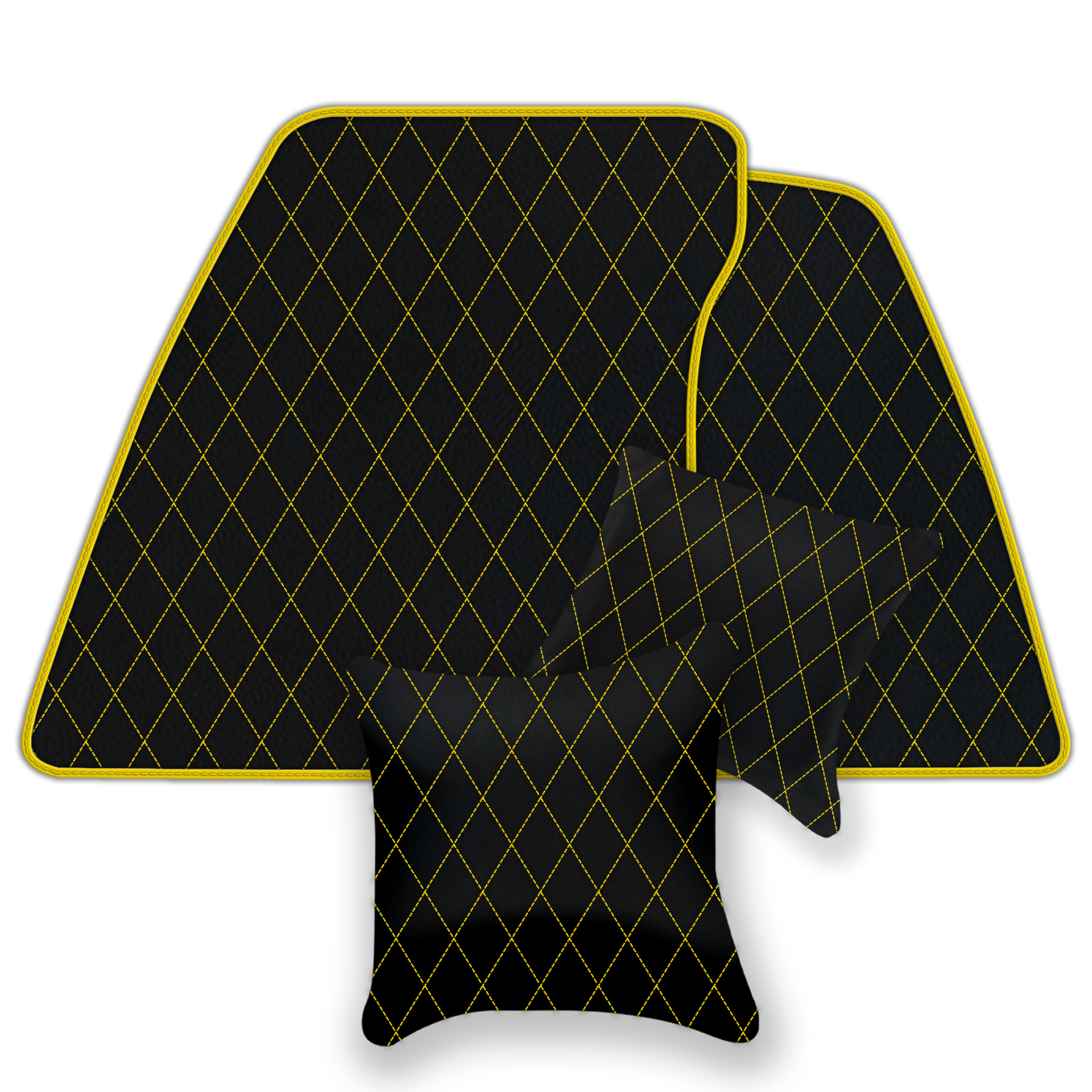 Black Leather Floor Mats for Bentley Mulsanne (2010-2020) | AW1 Design