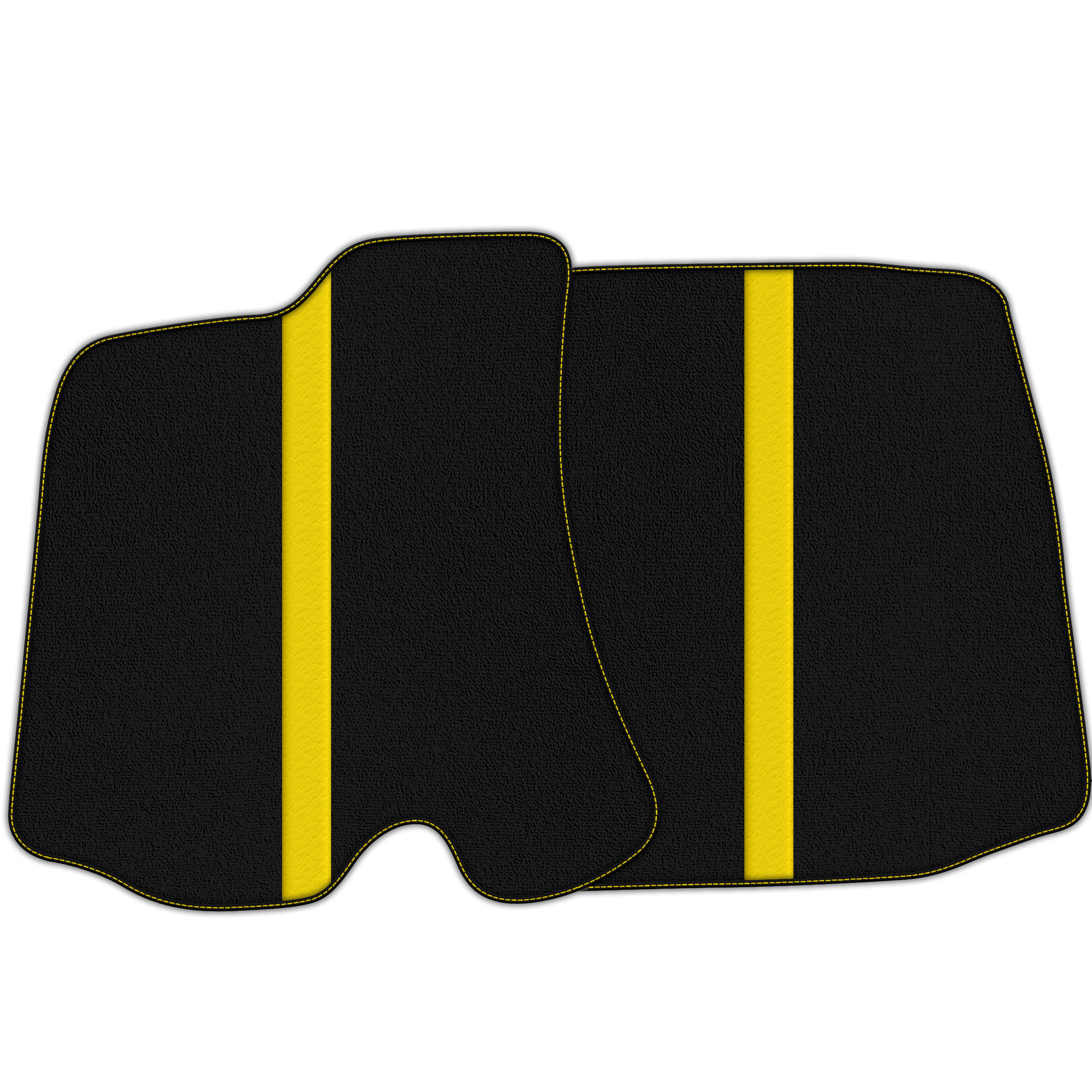 Black Floor Mats with Leather Line for Ferrari Portofino (2018-2023) - Various Colors