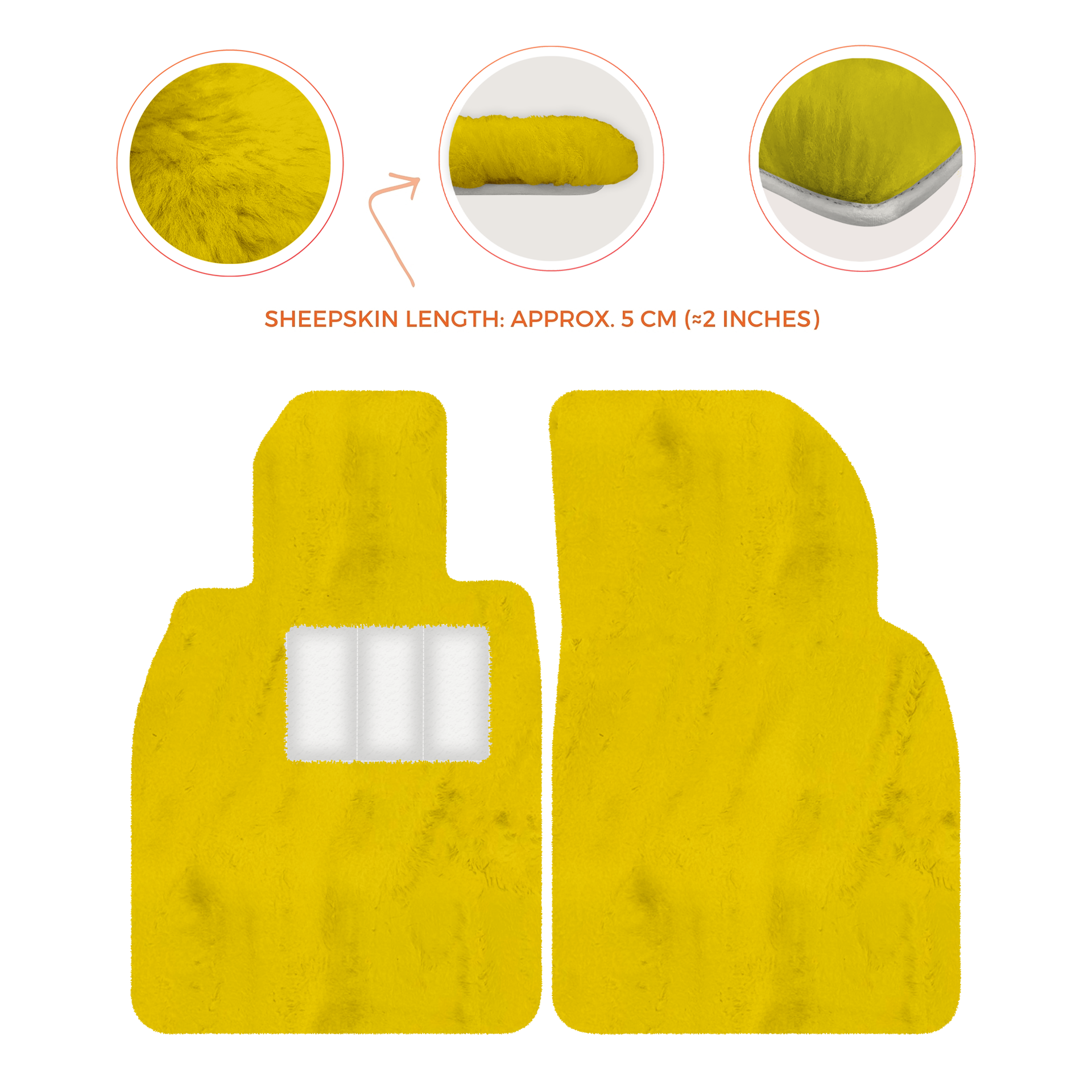 Deluxe Luxury Sheepskin Floor Mats for Porsche 911 SC (1978-1984)