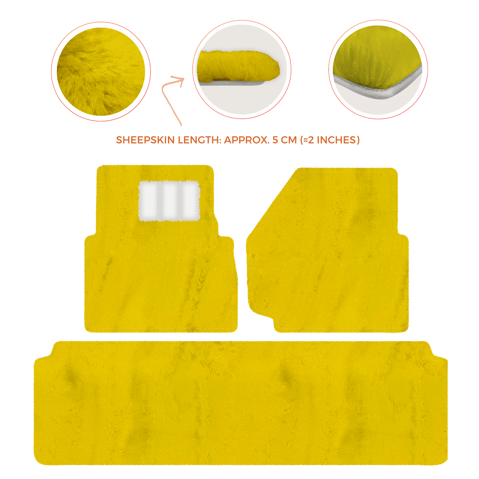 Luxurious Premium Sheepskin Floor Mats for Range Rover (2012-2022)