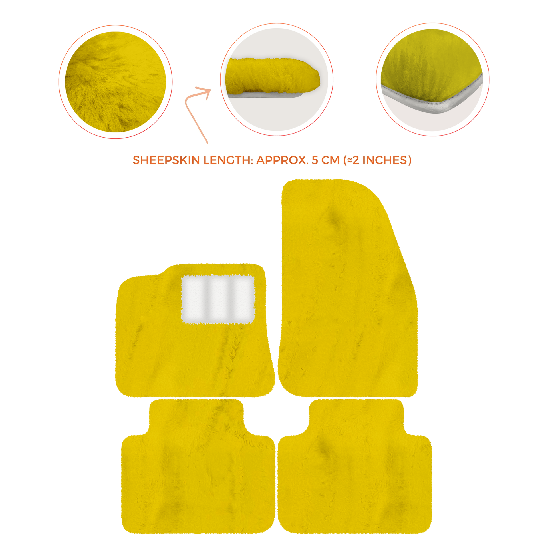 Premium Sheepskin Floor Mats for Porsche 987 Boxster (2005-2012)