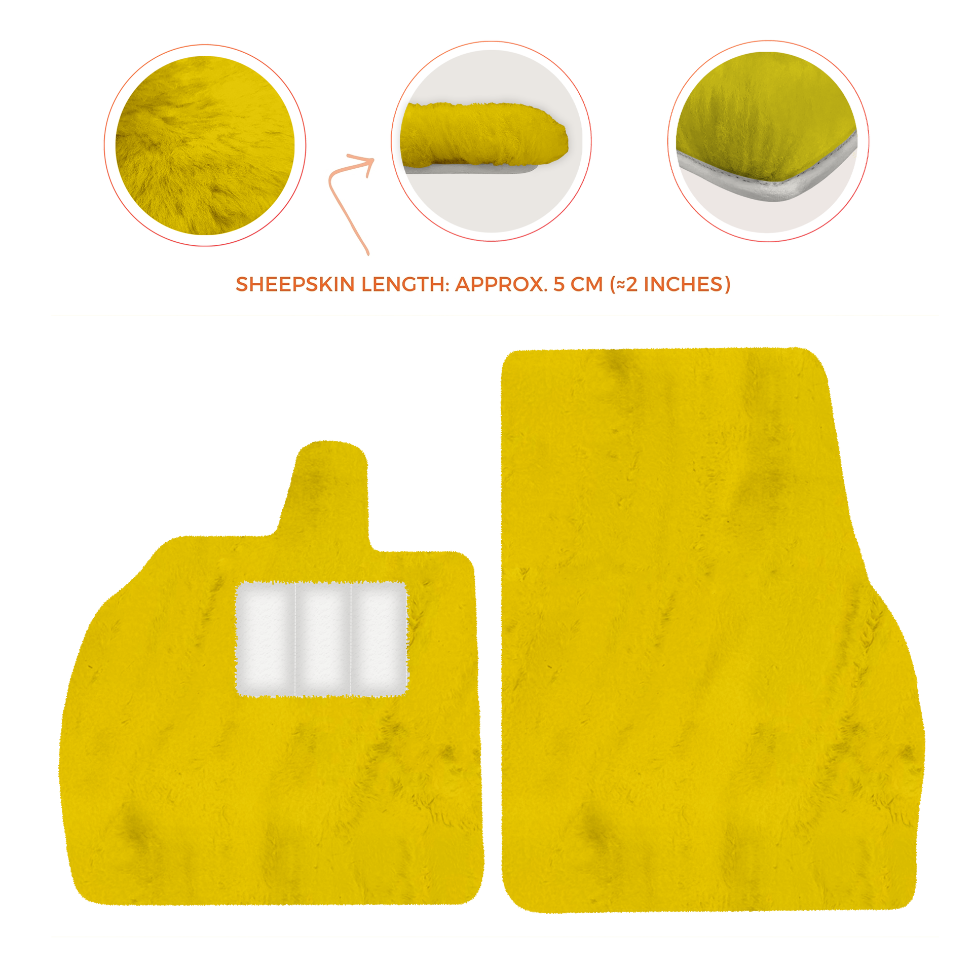 Luxury Sheepskin Floor Mats for Lamborghini Revuelto 2024-2025