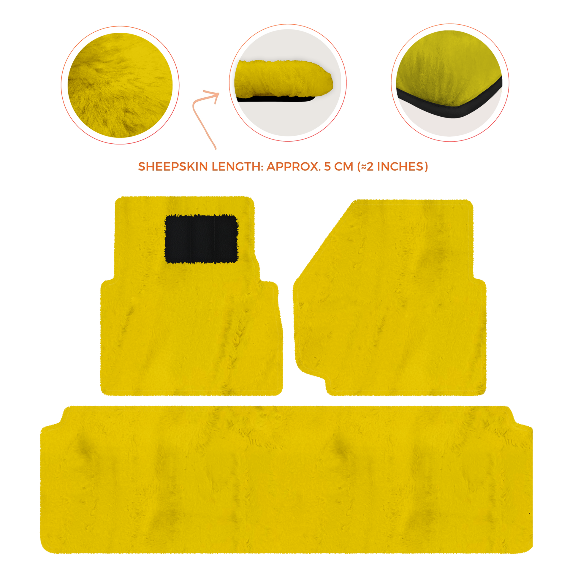 Luxurious Premium Sheepskin Floor Mats for Range Rover (2012-2022)