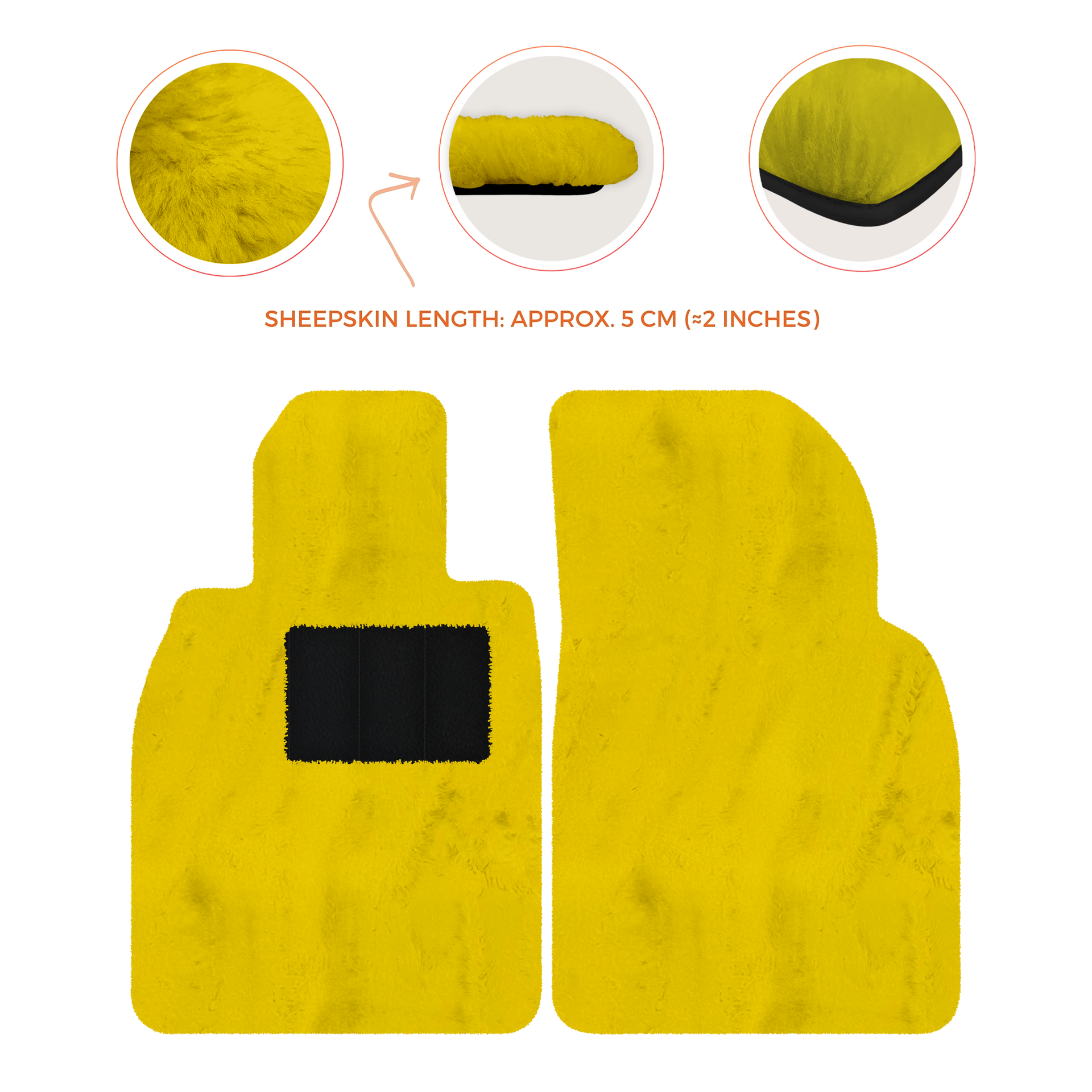 Deluxe Luxury Sheepskin Floor Mats for Porsche 911 SC (1978-1984)