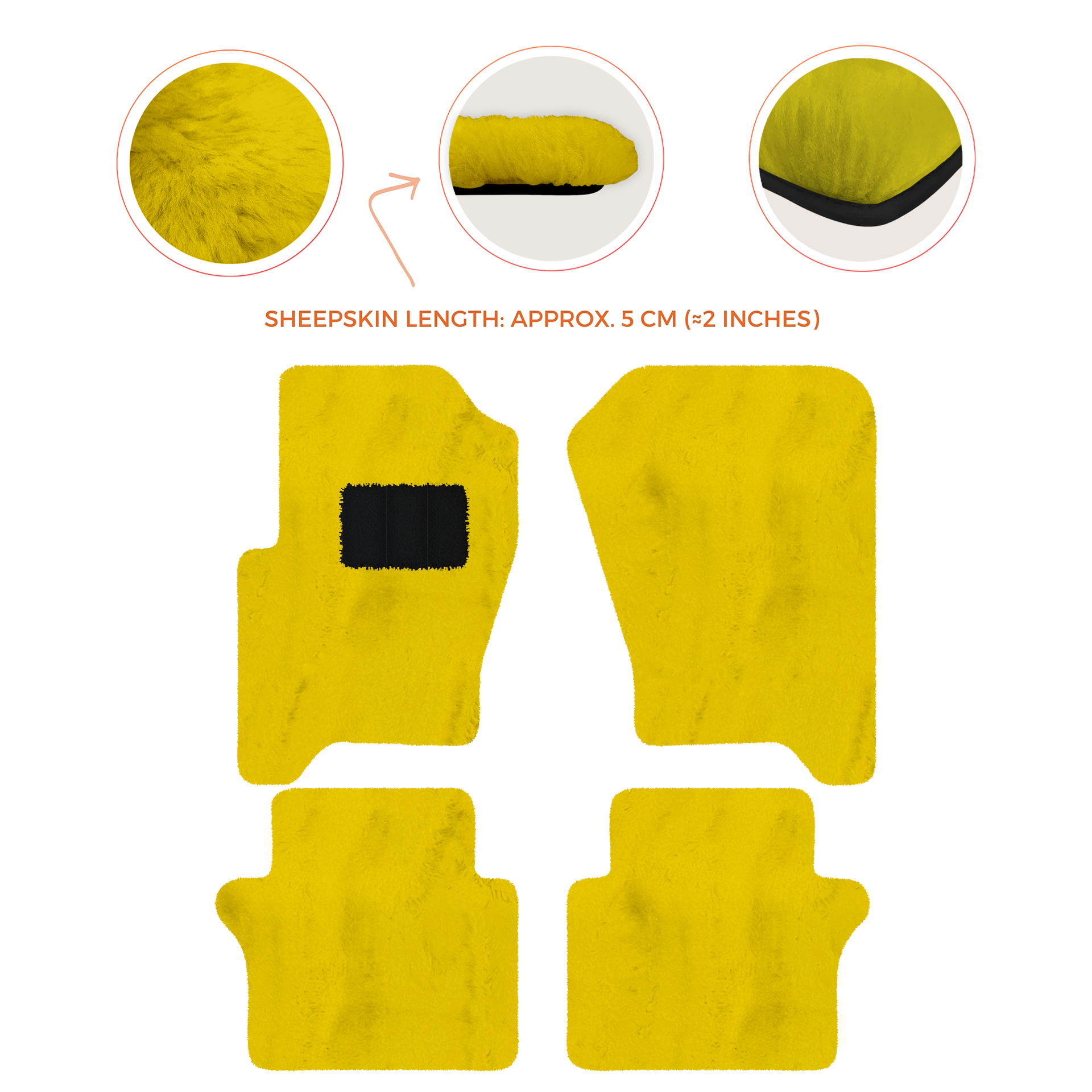 Luxury Sheepskin Floor Mats for Your Range Rover Sport 2005-2010