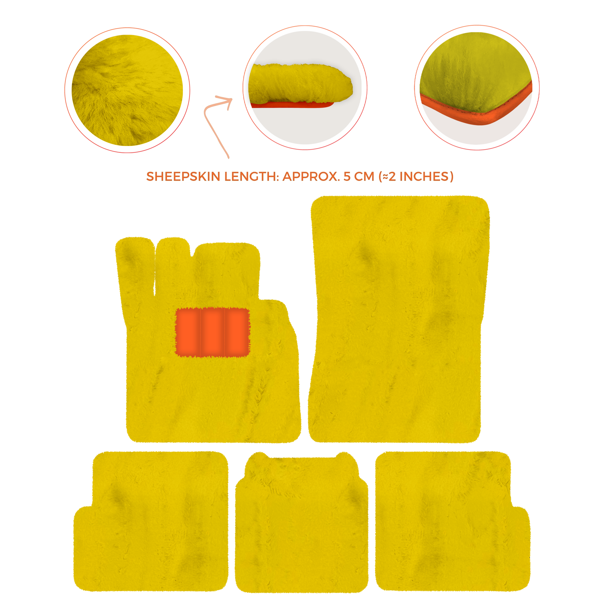 Premium Sheepskin Floor Mats for Ferrari 296 GTS (2022-2025)