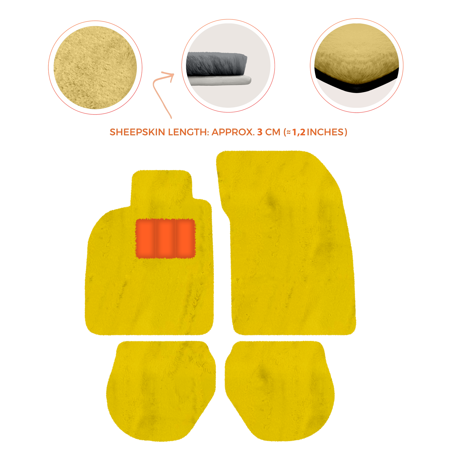 Tapis de voiture noirs pour Porsche 993 (1994-1998) avec - AutoWin