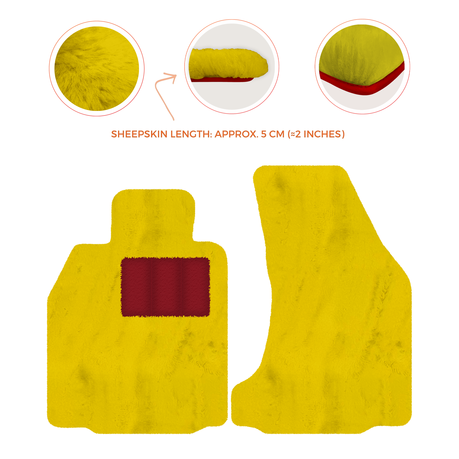 Premium Sheepskin Floor Mats for Porsche 718 Boxster (2016-2023)