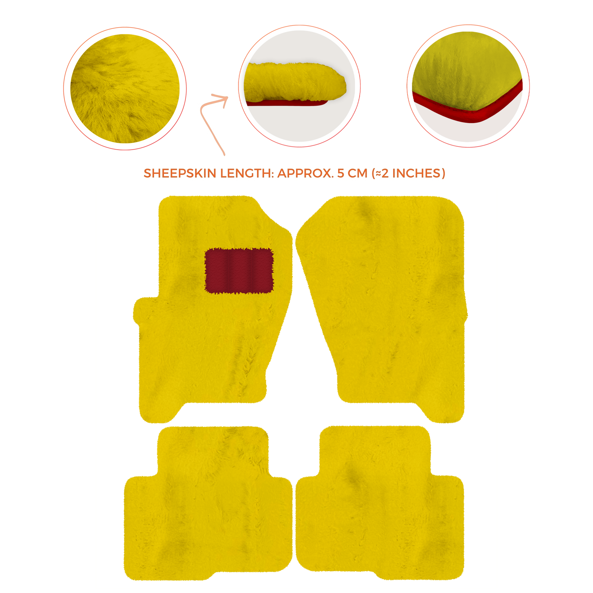 Premium Sheepskin Floor Mats for Land Rover Freelander (2007-2012)