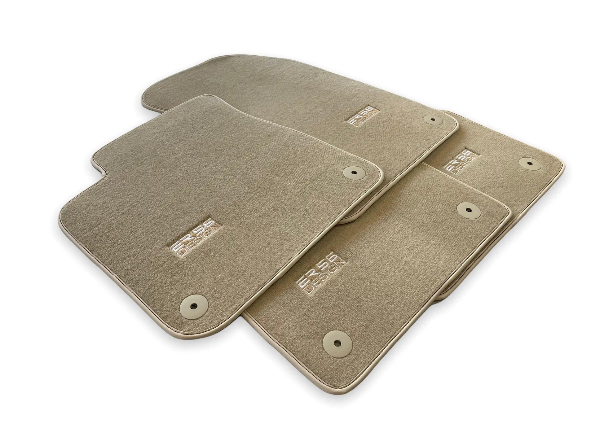 Beige Floor Mats for Audi A8 D5 Long (2017-2023) | ER56 Design - AutoWin