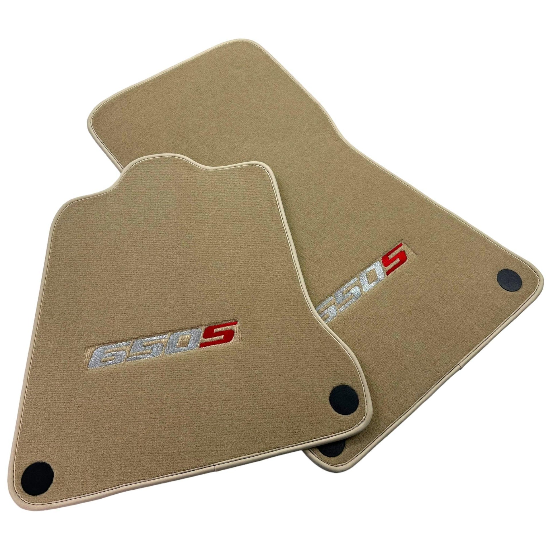 Beige Floor Mats For McLaren 650S Tailored - AutoWin