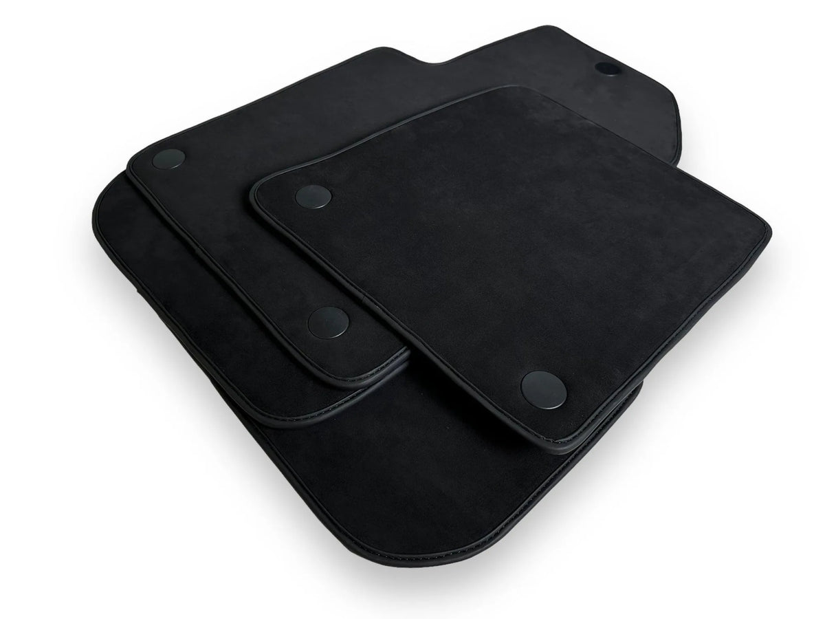 Black Alcantara Floor Mats For Ferrari 612 Scaglietti 2005-2011 ER56 Design - AutoWin