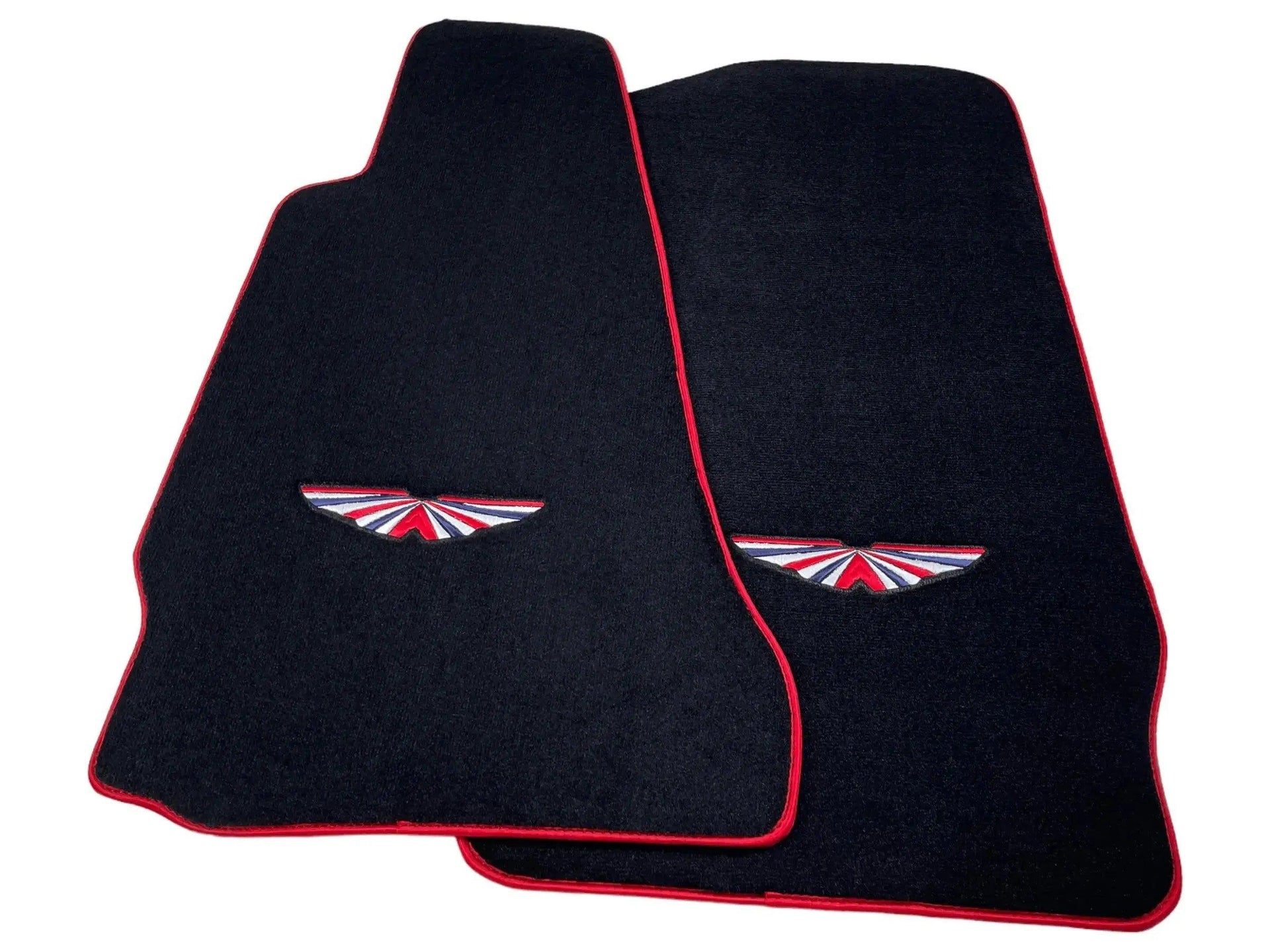 Black Floor Mats For Aston Martin DB11 (2016–2023) Red Trim - AutoWin