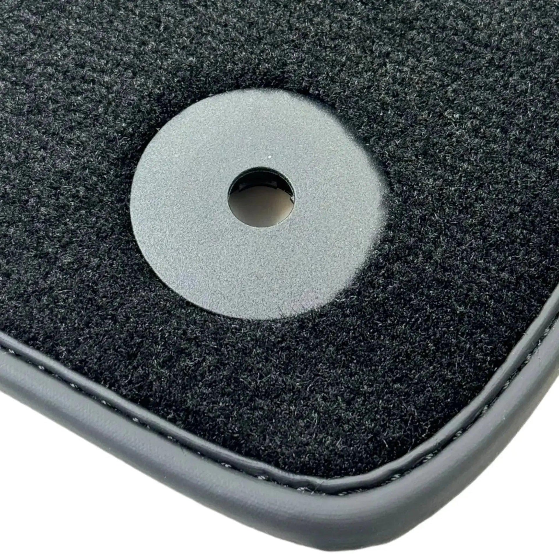 Black Floor Mats for Audi Q8 e-tron Sportback (2023-2025) with Dark Brown Leather | ER56 Design - AutoWin