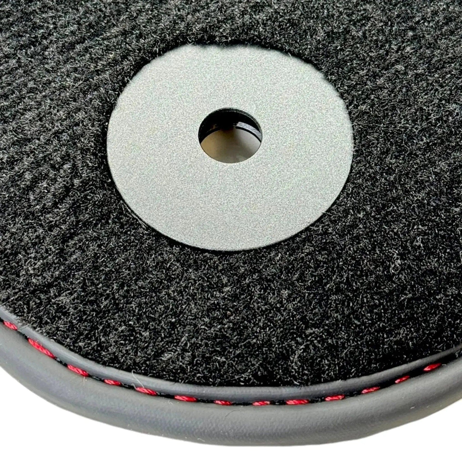 Black Floor Mats for Bentley Bentayga (2015-2023) with Red Leather | ER56 Design - AutoWin