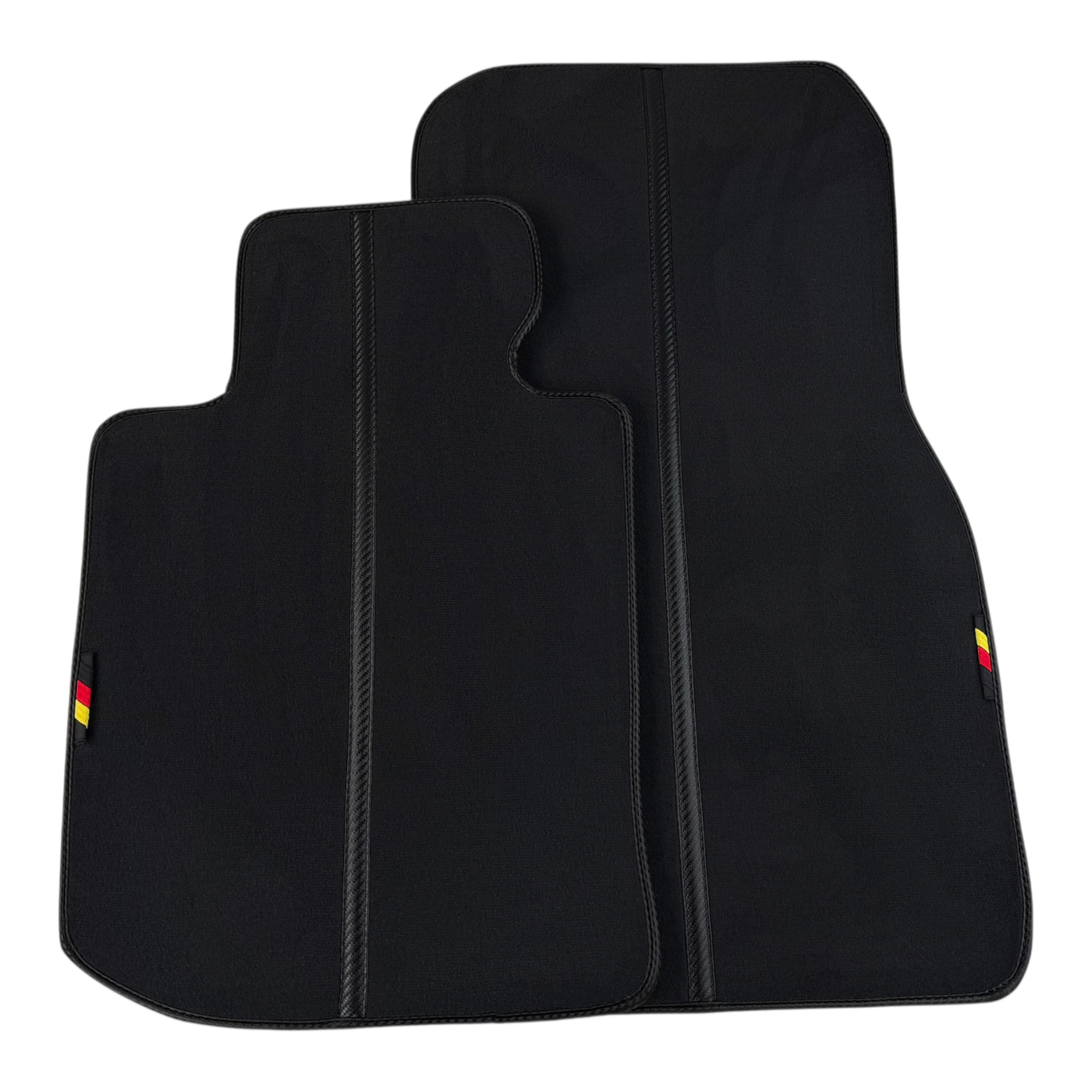 Black Floor Mats for BMW 1 Series E87 (2004-2013) close-up detail - BMW 1 Series (2004-2013)