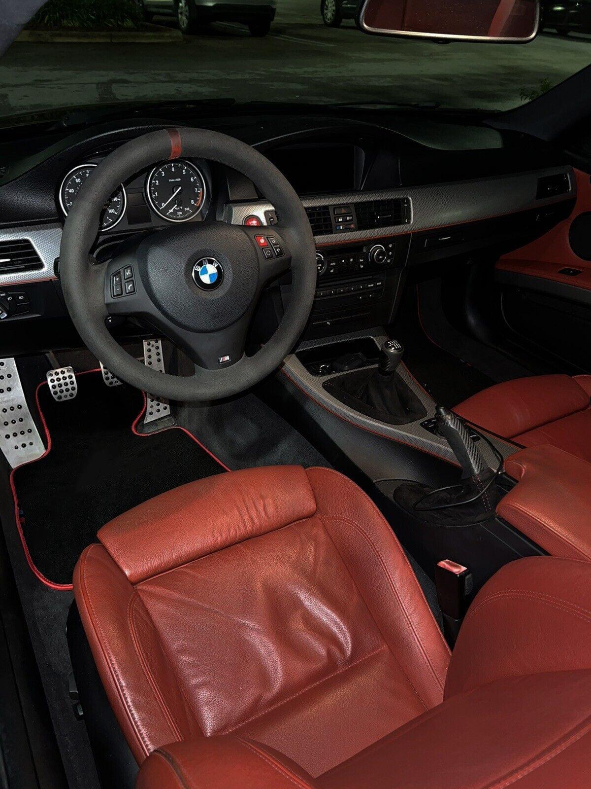 Black Floor Mats For BMW 4 Series F32 With M Package | Red Trim - AutoWin