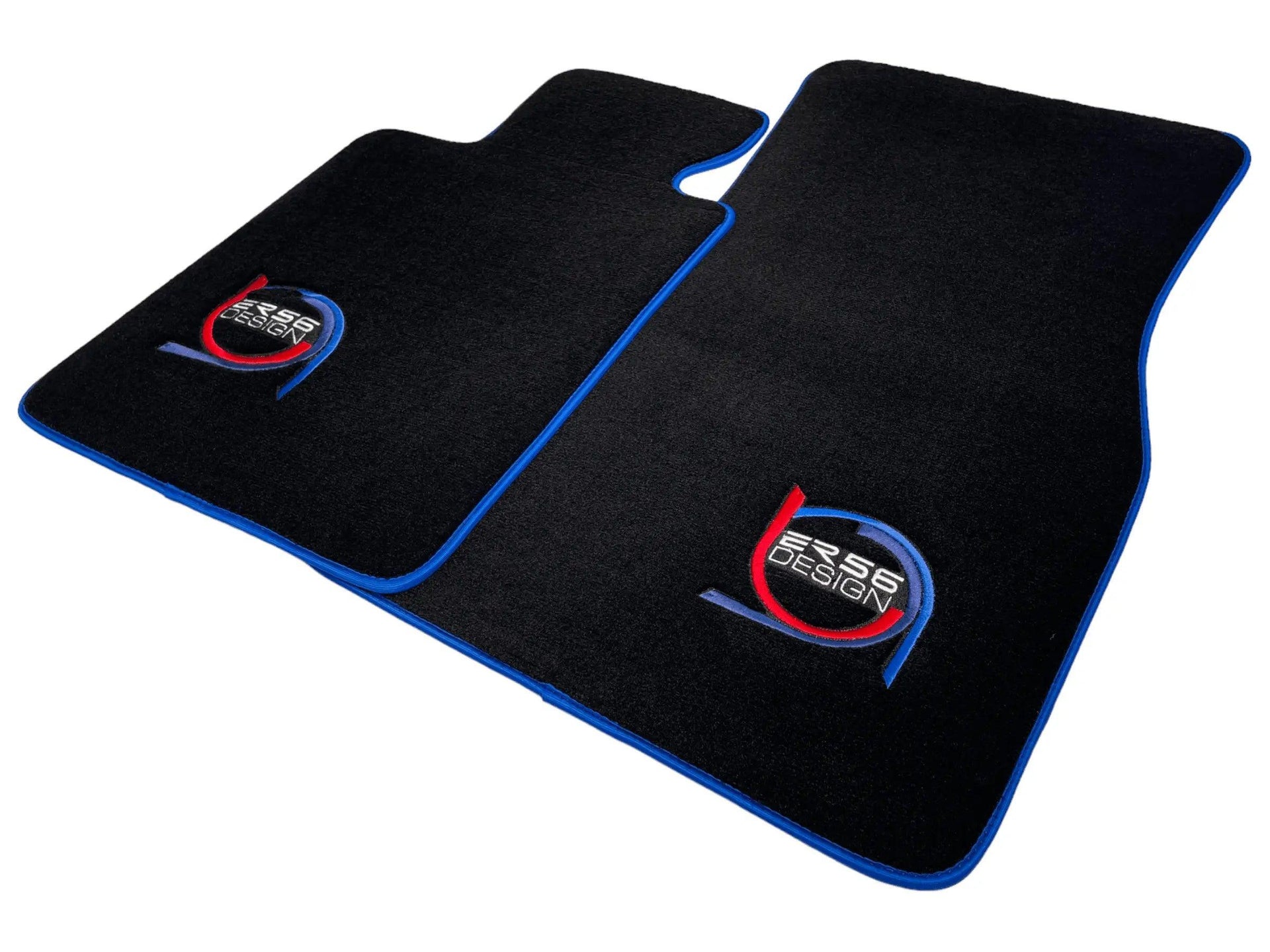 Black Floor Mats For BMW 4 Series G22 Coupe ER56 Design Limited Edition Blue Trim - AutoWin