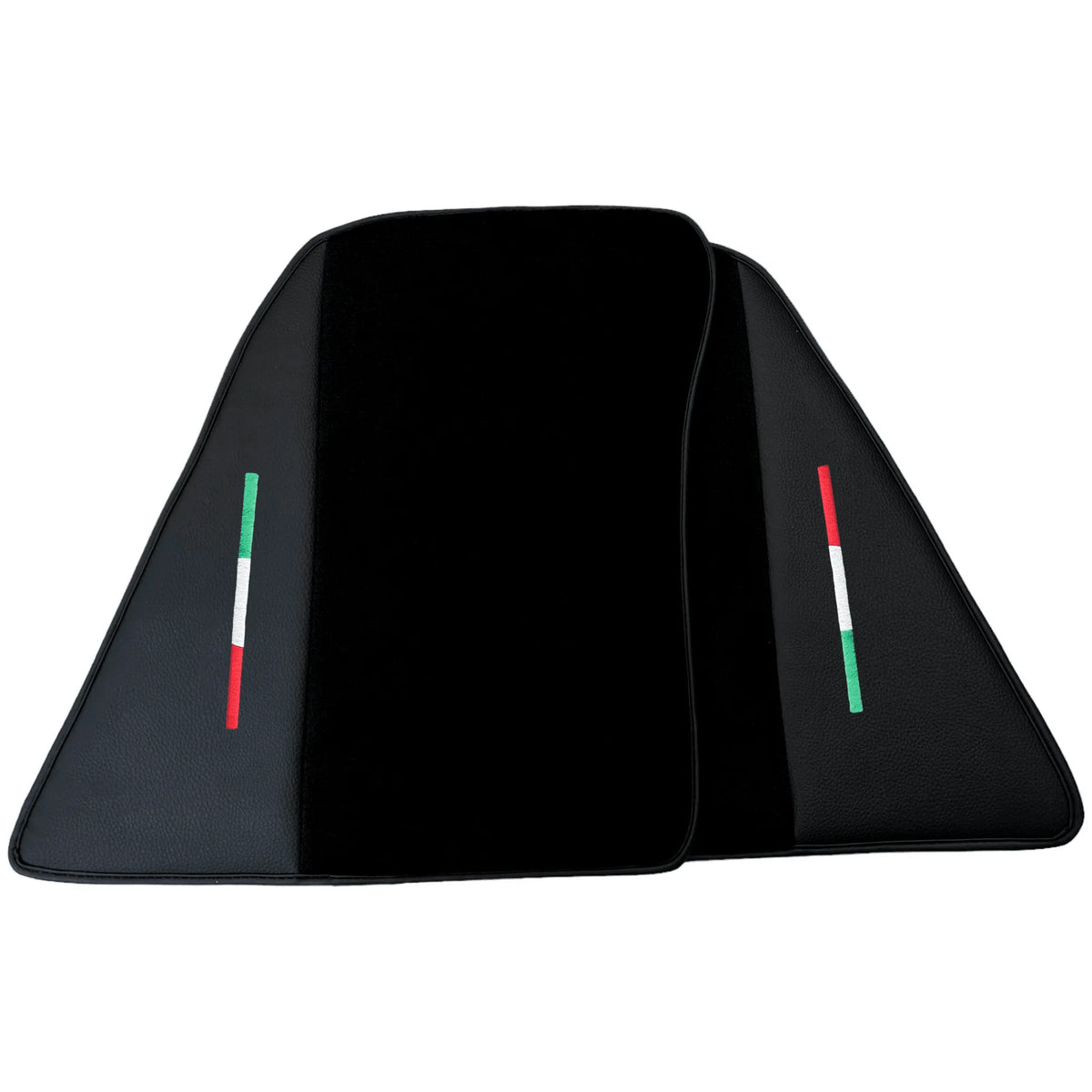 Black Floor Mats for Ferrari 296 GTB (2022-2027) with Leather - AutoWin
