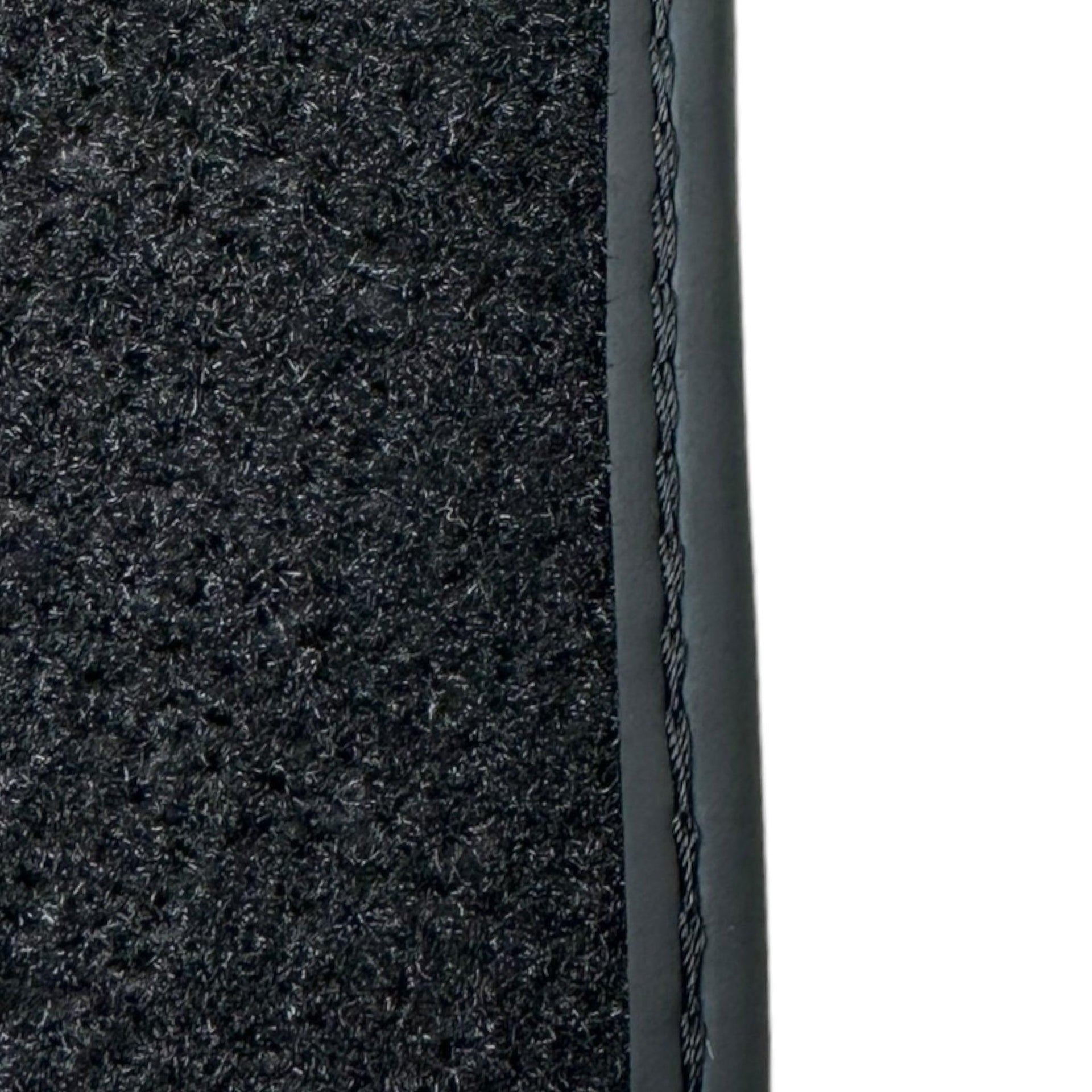 Black Floor Mats for Ferrari 296 GTS (2022-2024) with Leather - AutoWin