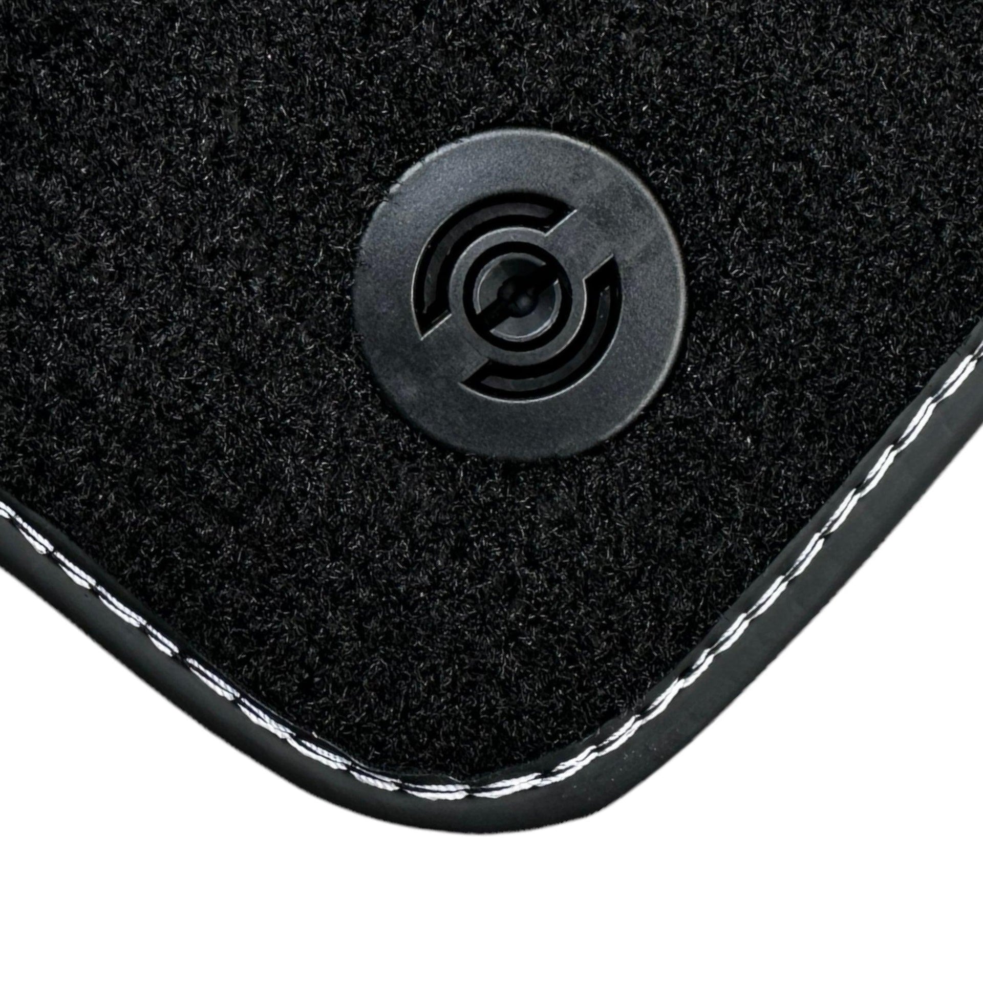 Black Floor Mats for Ferrari 458 Spider (2012-2015) with Crema Nappa Leather | Italian Edition - AutoWin