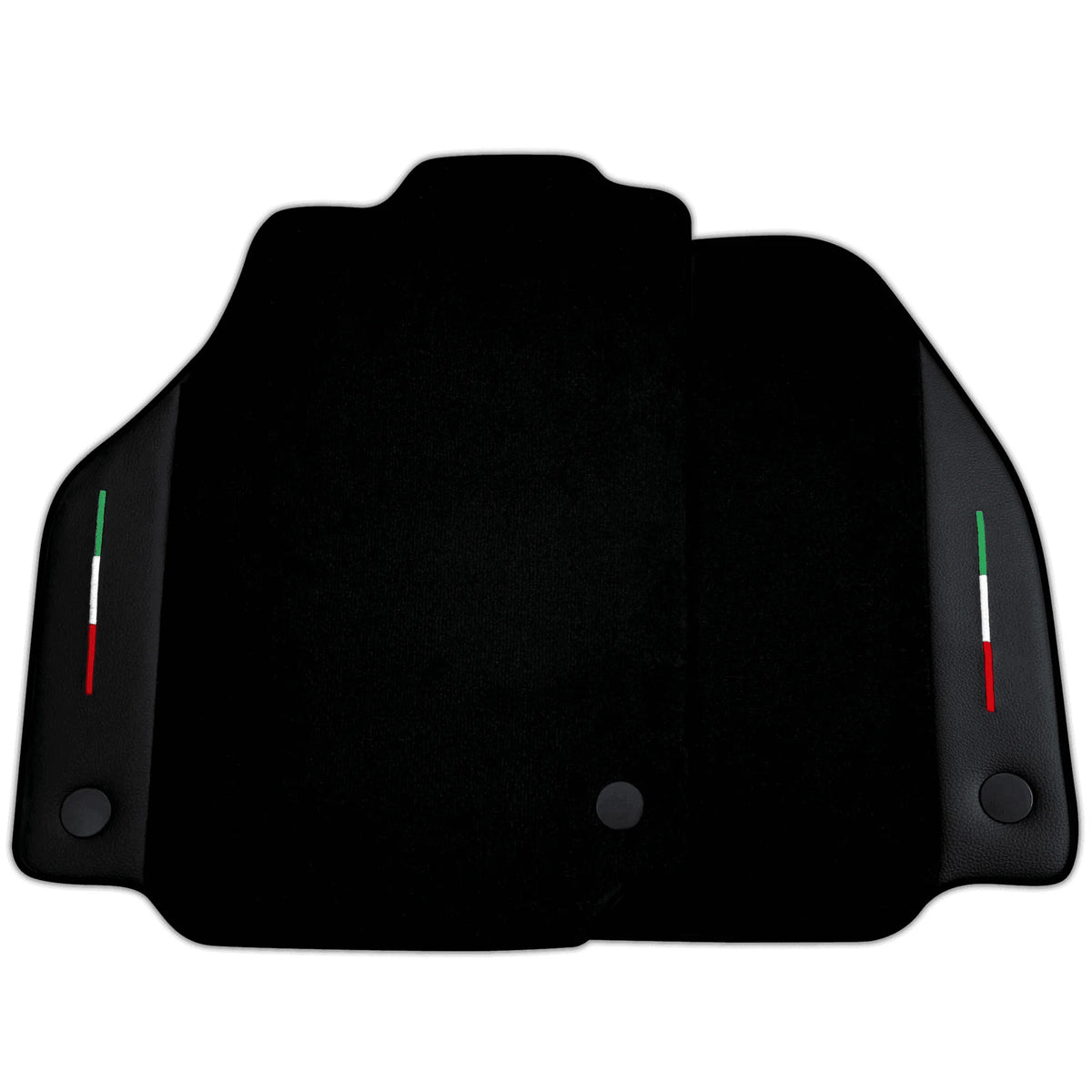 Black Floor Mats for Ferrari 488 Spider (2016-2022) with Leather | Various Trim Colors