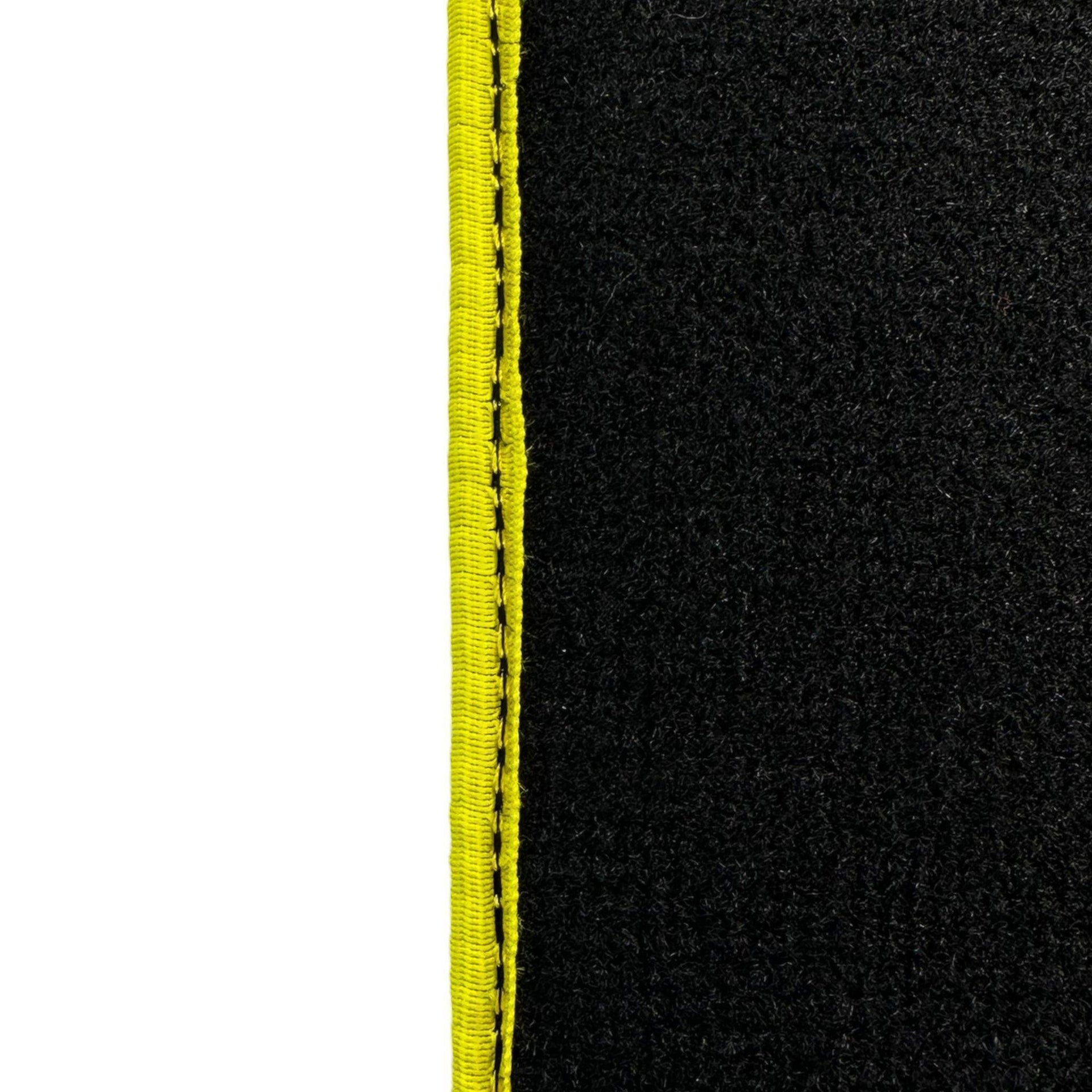 Black Floor Mats for Ferrari 812 GTS (2019-2023) with Leather - AutoWin