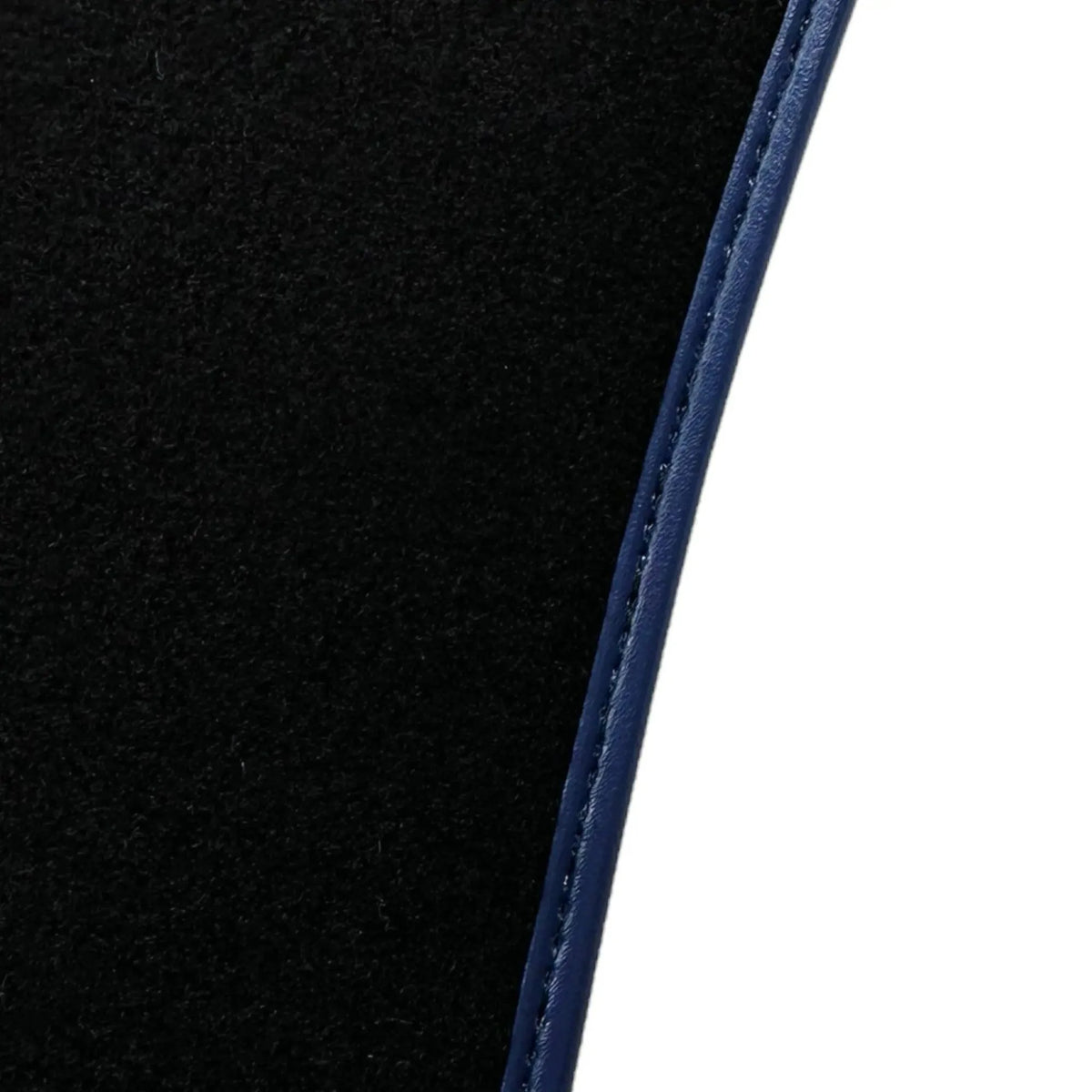 Black Floor Mats for Ferrari 812 Superfast (2018-2023) with Carbon Leather | Blue Trim