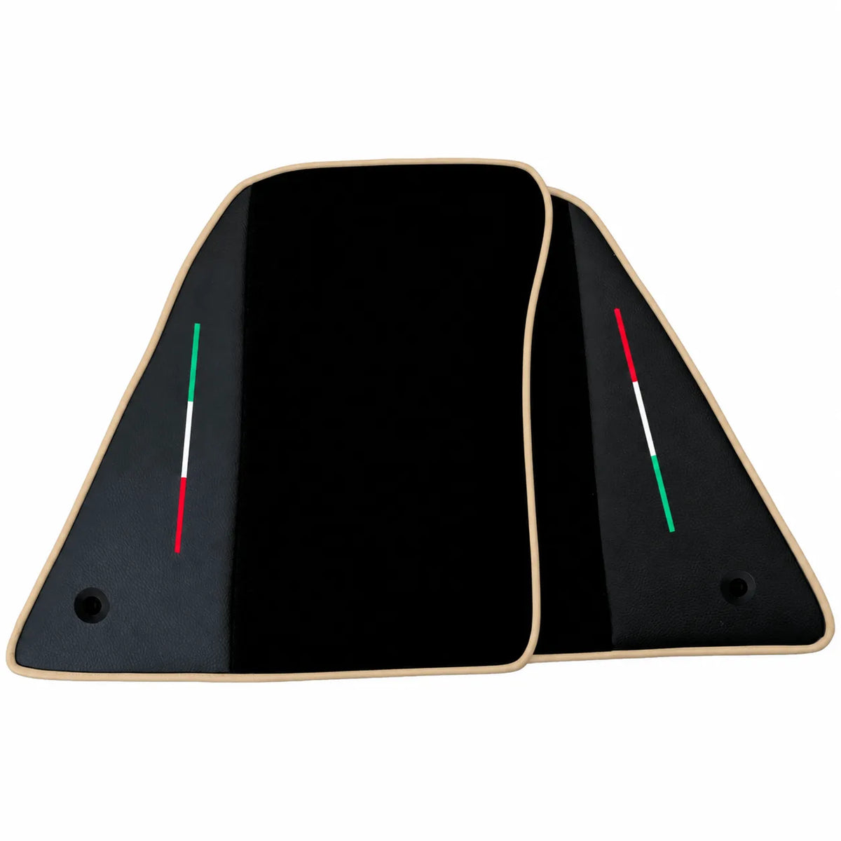 Black Floor Mats for Ferrari 849 Testarossa (2026-2027) with Leather