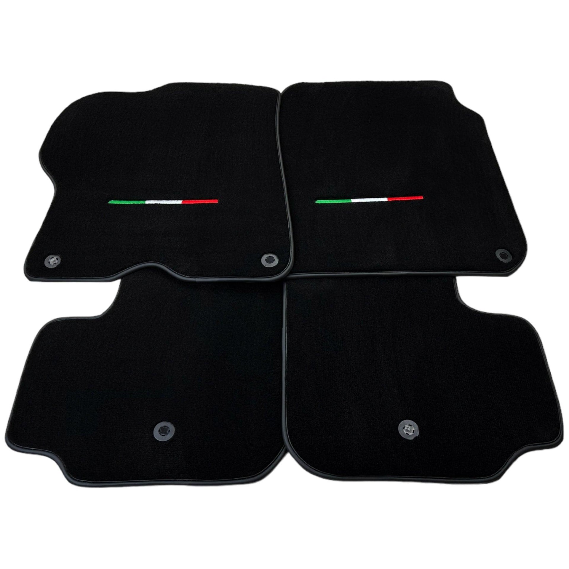 Black Floor Mats For Ferrari GTC4 Lusso (2016-2023) Italian Edition - AutoWin