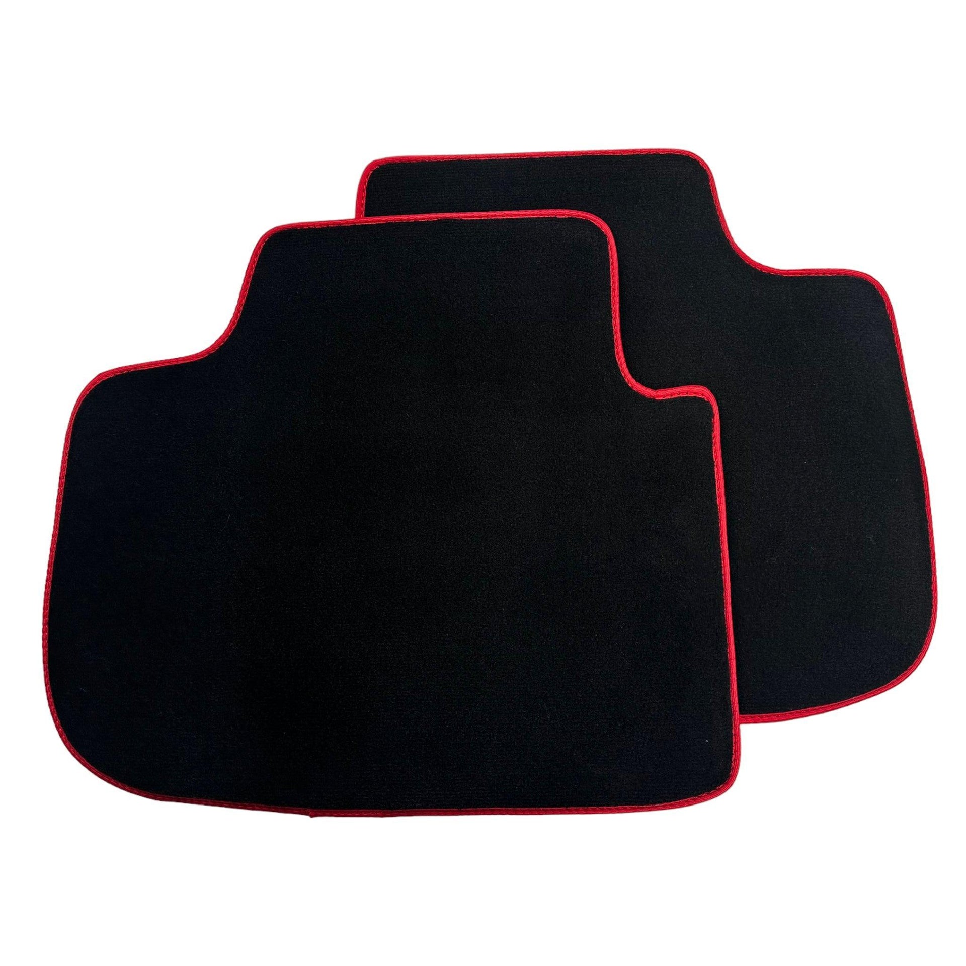 Black Floor Mats For Kia Sportage (1994-2002) ER56 Design | Red Trim - AutoWin