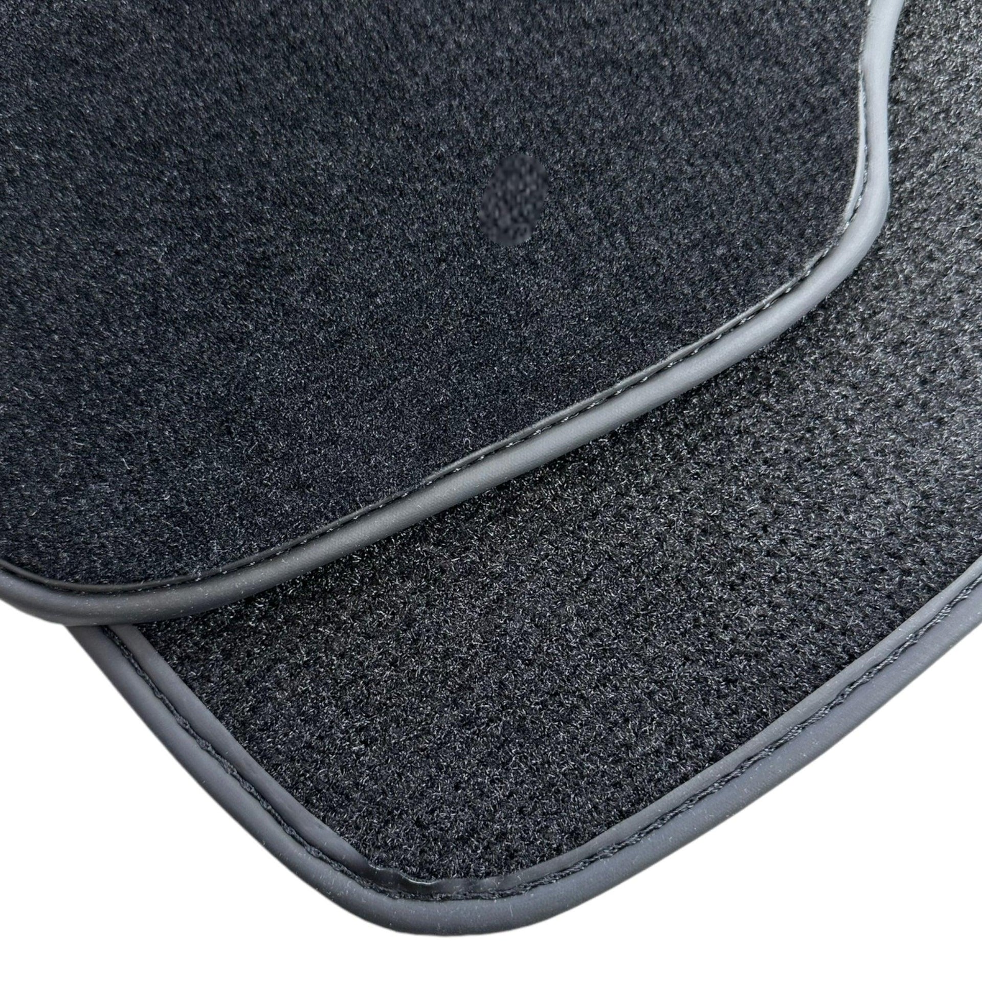 Black Floor Mats For Mercedes-Benz C Class W204 Coupe 2012-2015 ER56 Design - AutoWin