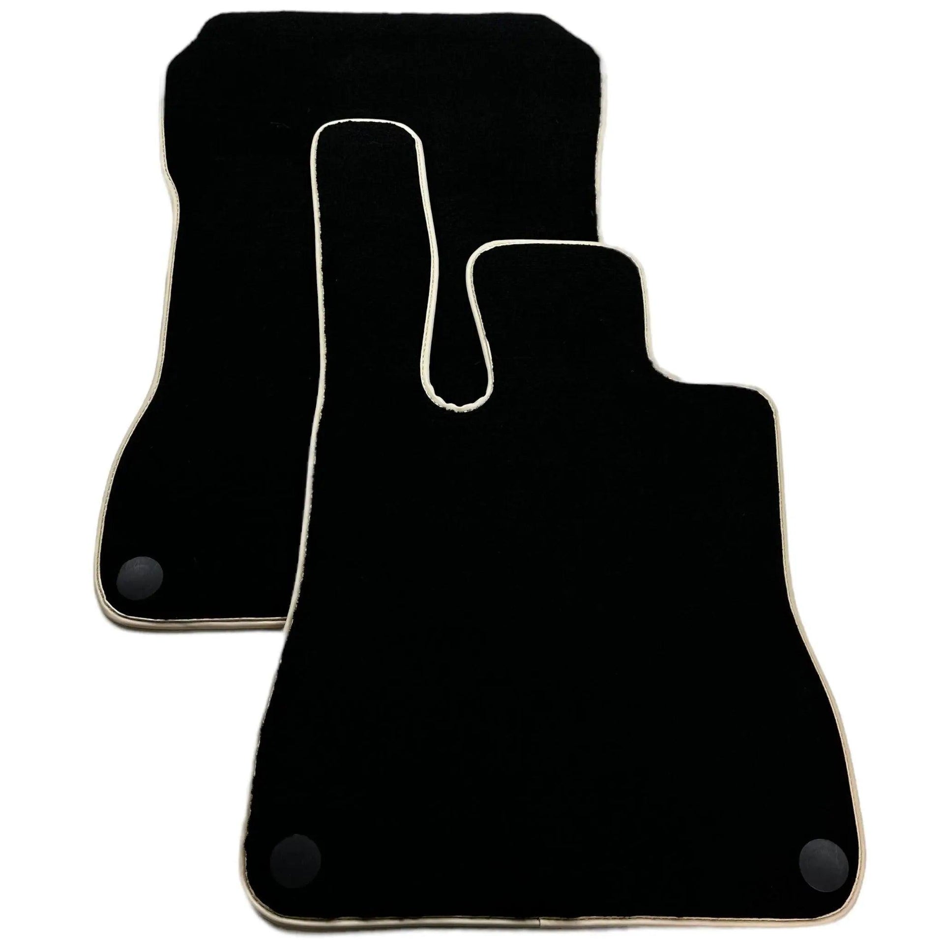 Black Floor Mats For Mercedes-Benz SL-Class R129 (1989-2001) Beige Trim - AutoWin