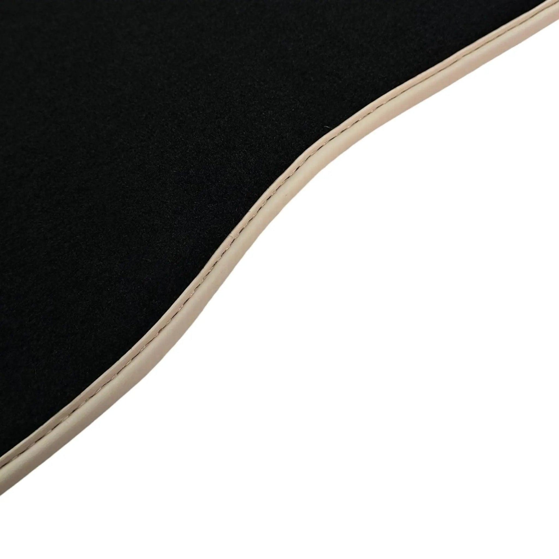 Black Floor Mats For Mercedes-Benz SL-Class R129 (1989-2001) Beige Trim - AutoWin