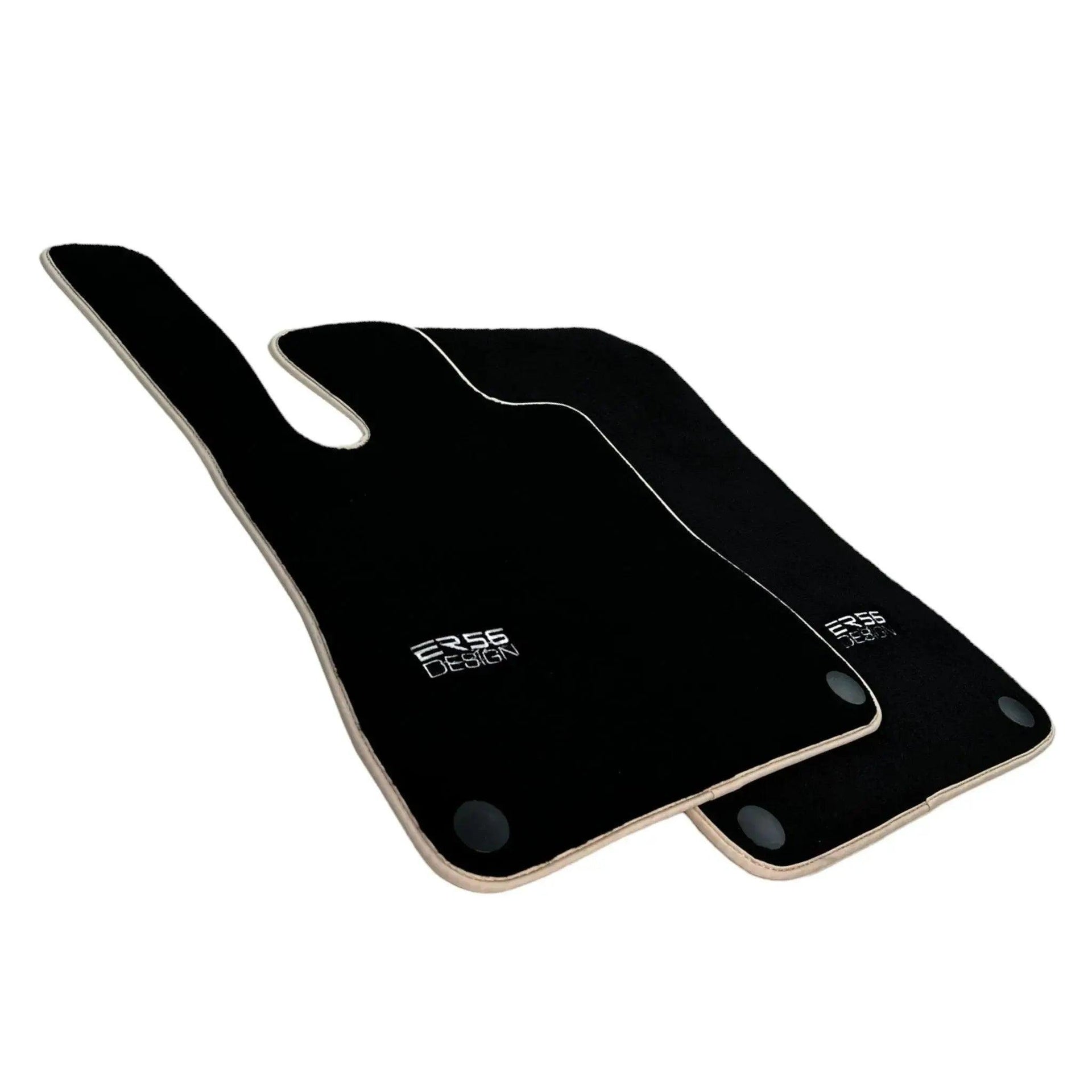 Black Floor Mats For Mercedes-Benz SLK-Class R171 (2004-2011) ER56 Design - AutoWin