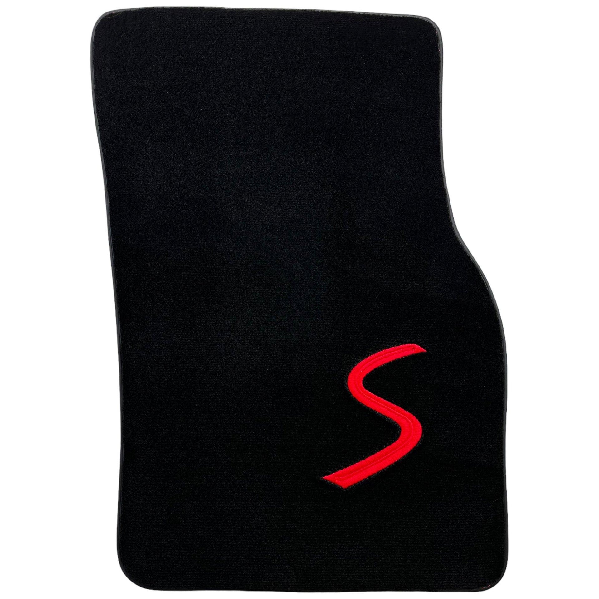 Black Floor Mats for Mini Cabrio F57 Convertible (2016-2023) - AutoWin