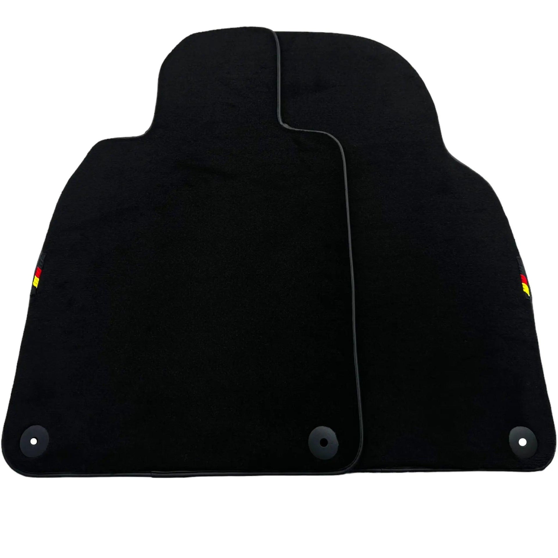 Black Floor Mats for Porsche 911 - 992 (2019-2024) with German Flag - AutoWin