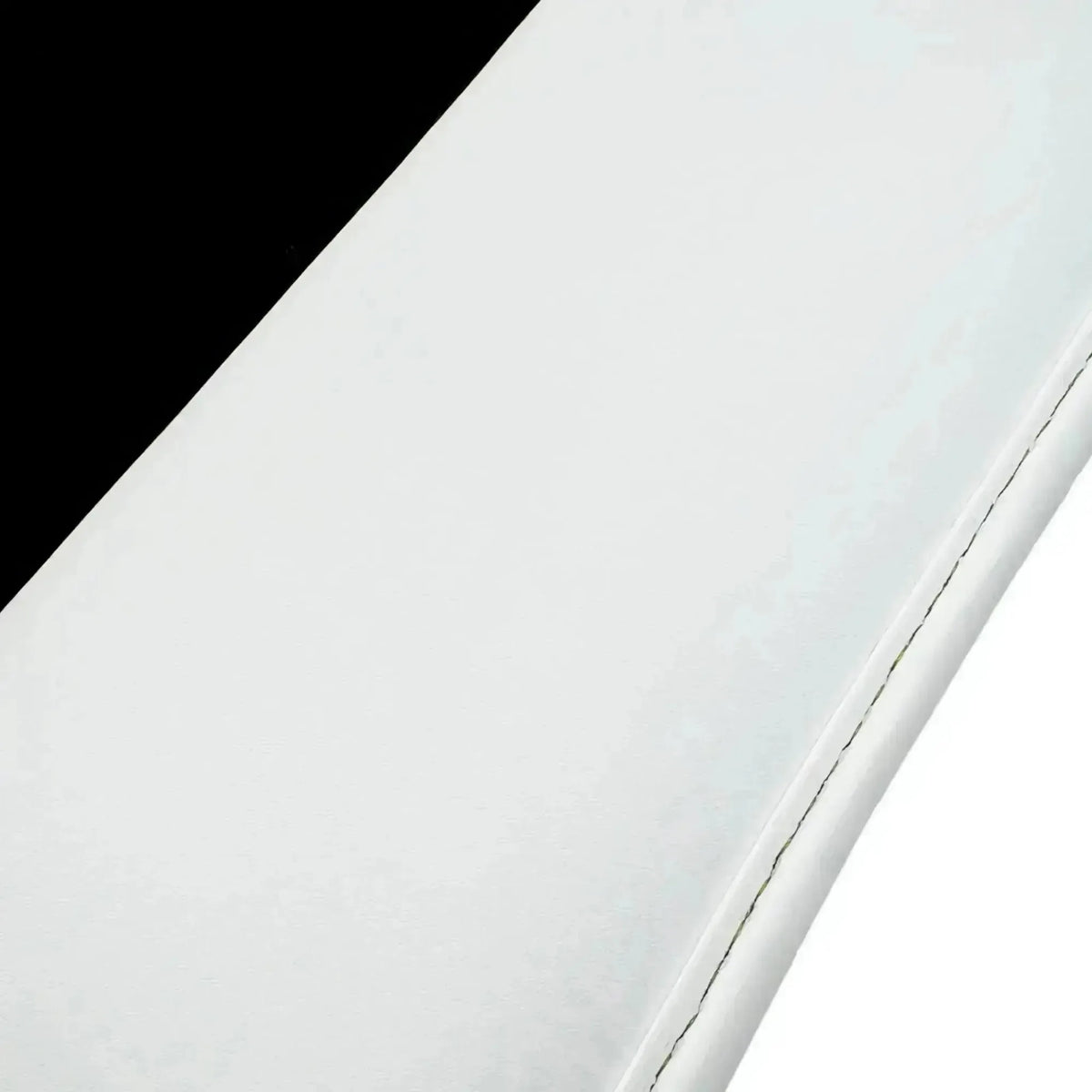 Black Floor Mats for Rolls Royce Dawn (2016-2023) with White Leather | White Trim