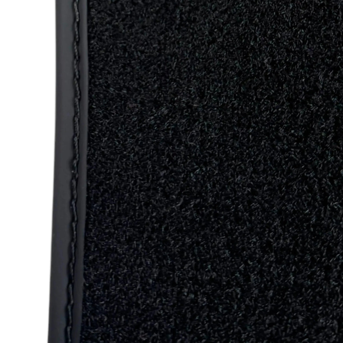 Black Floor Mats for Rolls Royce Wraith (2013–2023) with White Leather