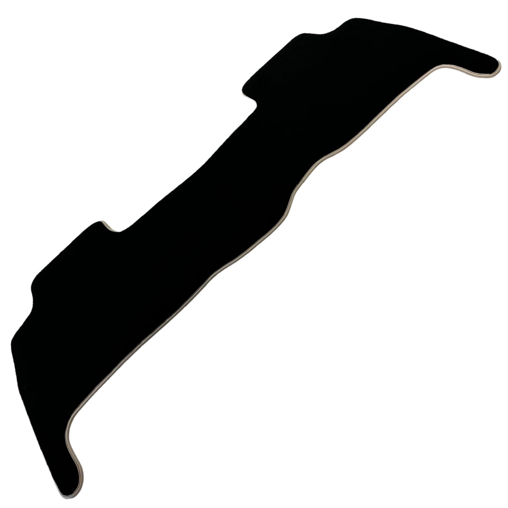 Black Floor Mats For Toyota Land Cruiser 200 (2008-2012) | Beige Trim - AutoWin