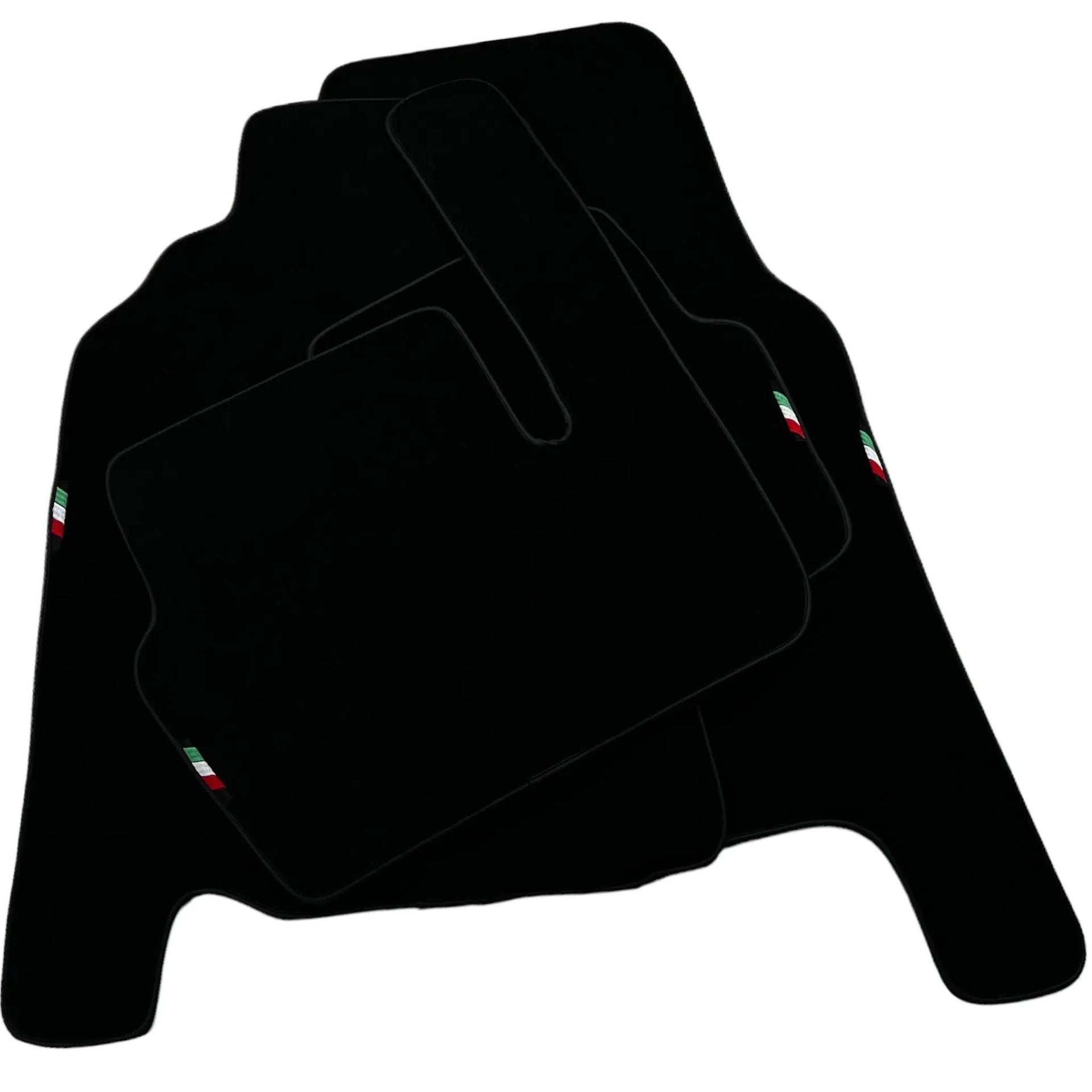 Black Floor Mats Set with Trunk Mat For Ferrari 456 (1992-2003) Italian Edition - AutoWin