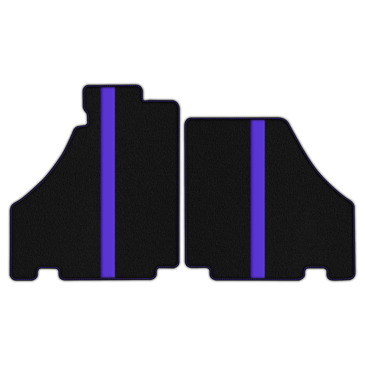 Black Floor Mats with Leather Line for Ferrari 360 (1999-2005) - Various Colors