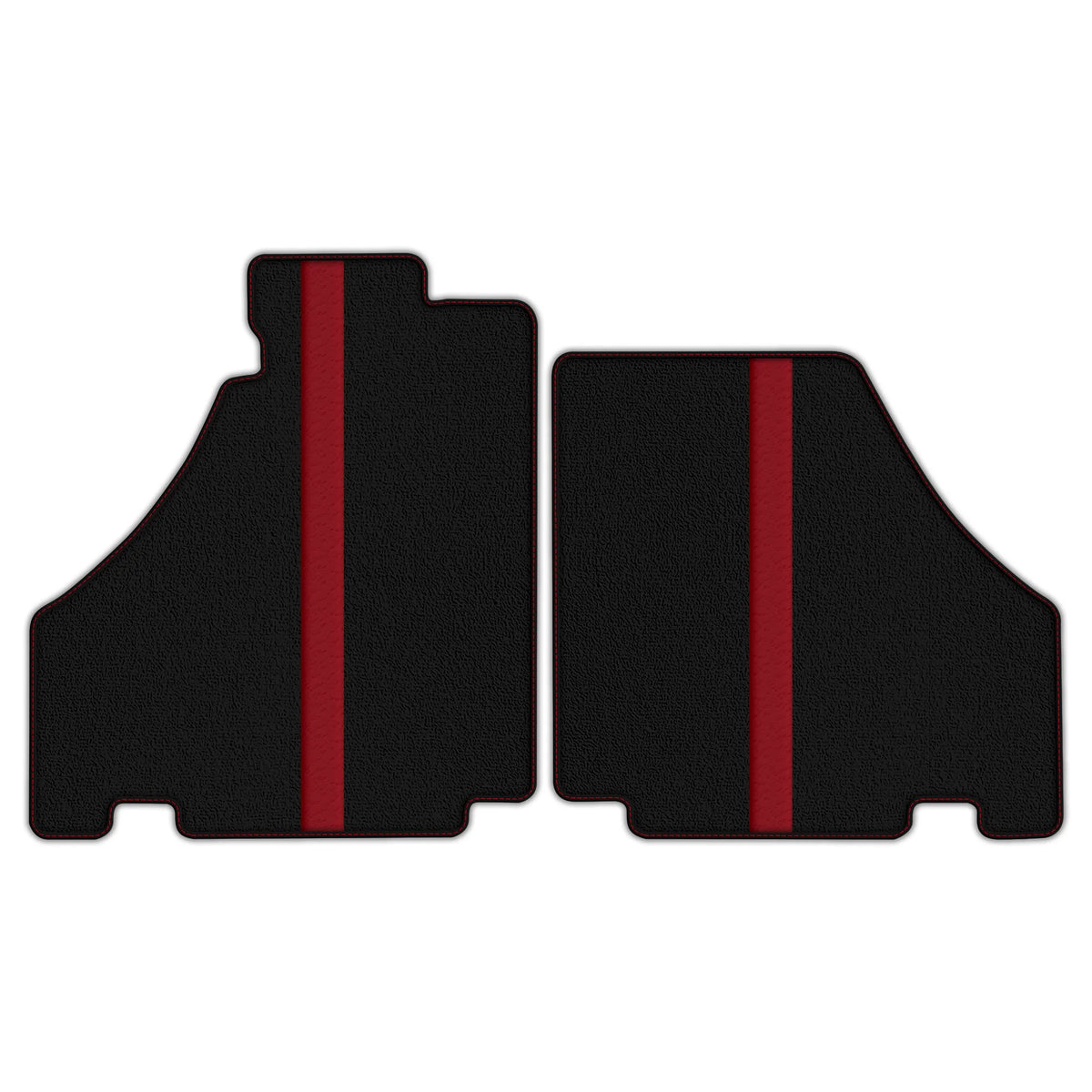 Black Floor Mats with Leather Line for Ferrari 360 (1999-2005) - Various Colors